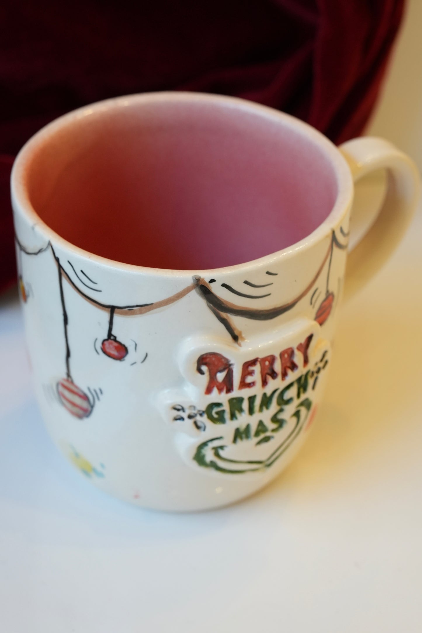 Grinch handmade mug