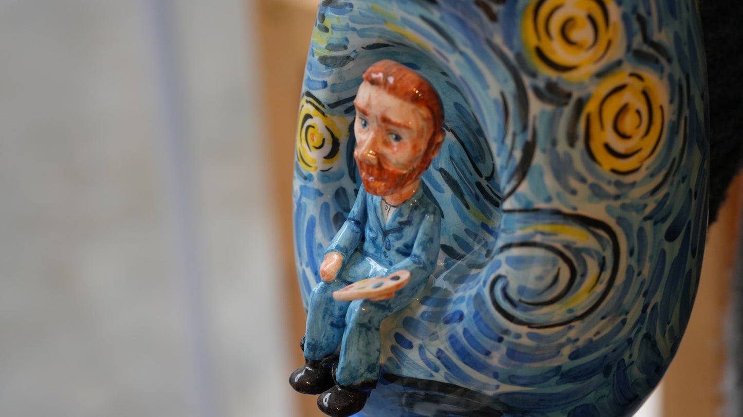 handmade Van Gogh lampshade 💙