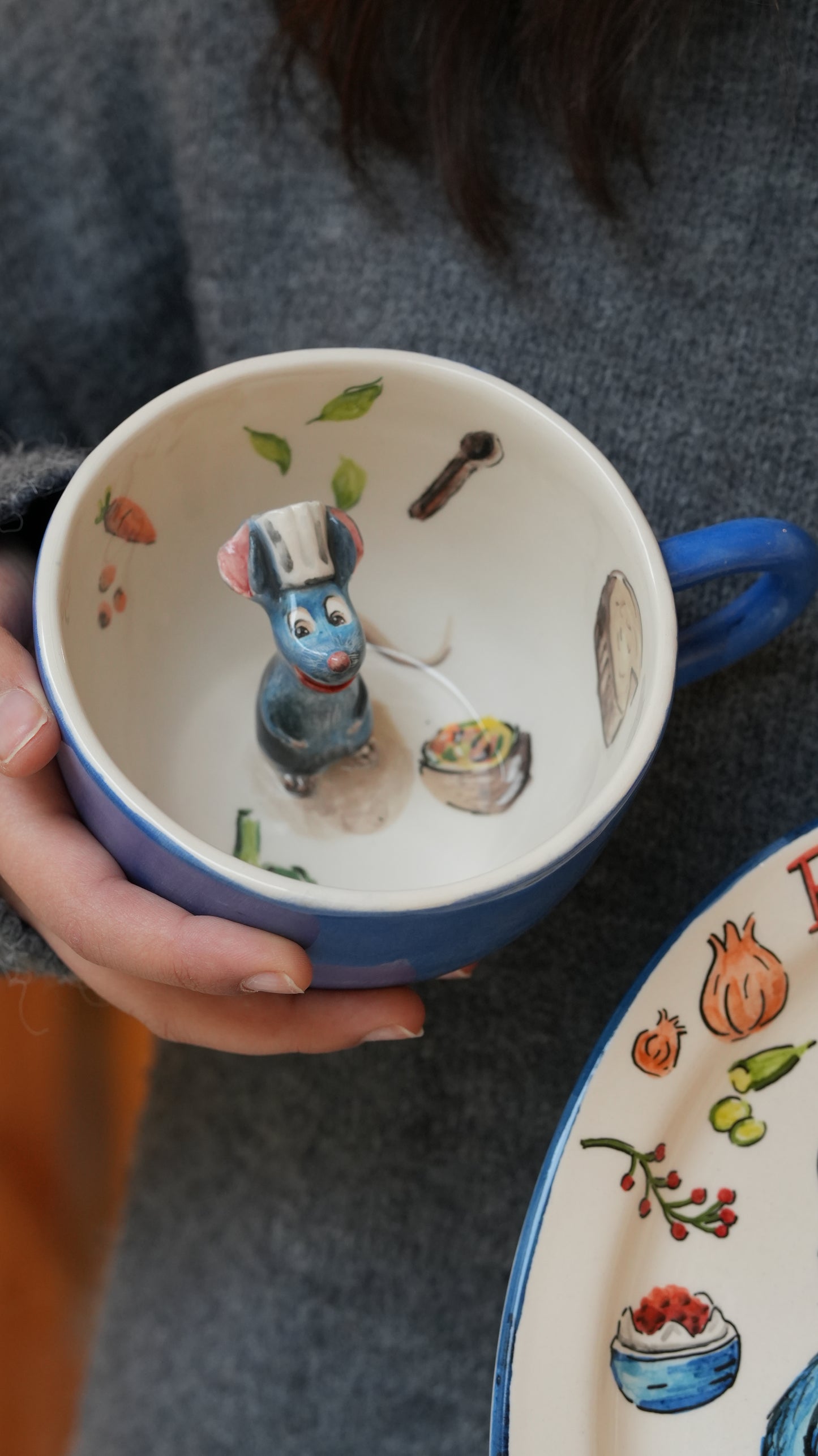 ratatouille cup and plate