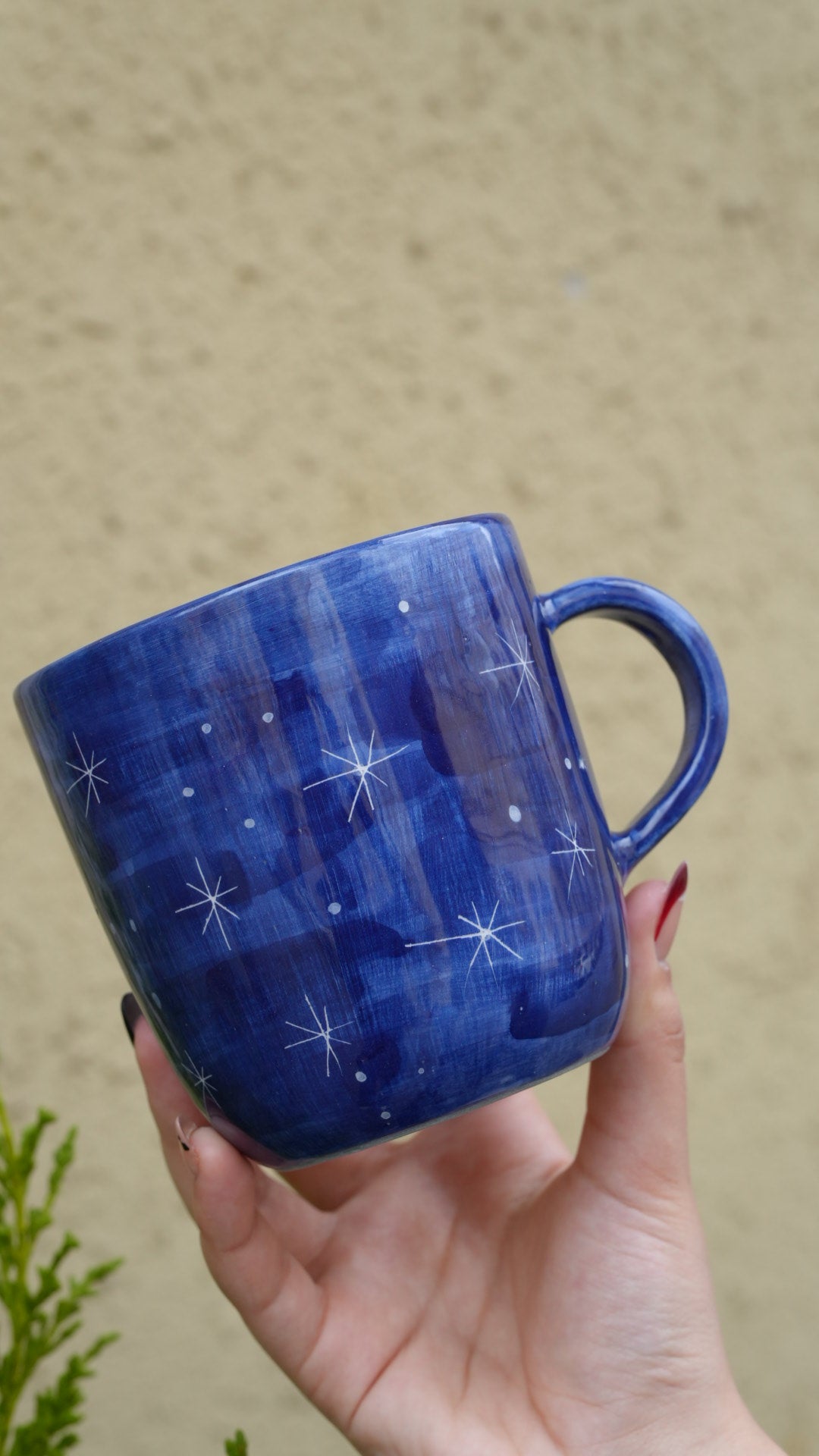 handmade ceramic yoda mug