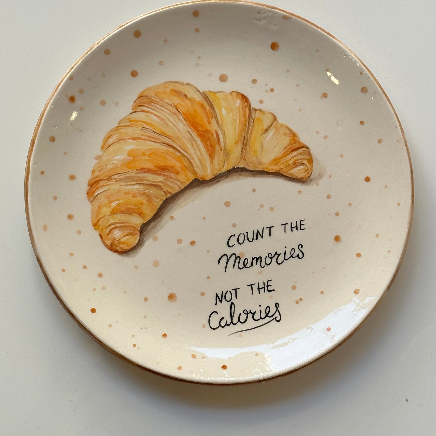 Croissant Handmade plate