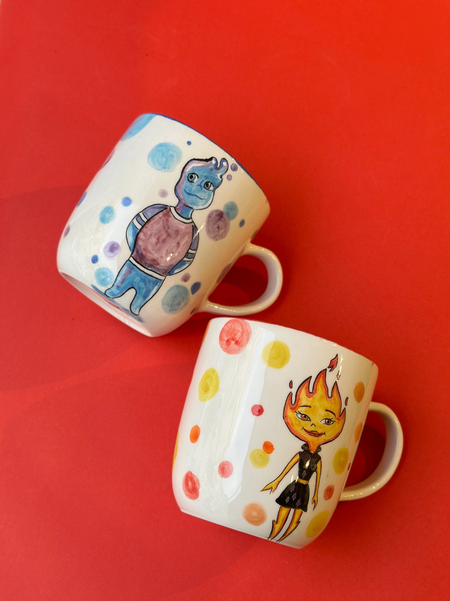Elemental’s Water & Fire handmade mugs🔥💧