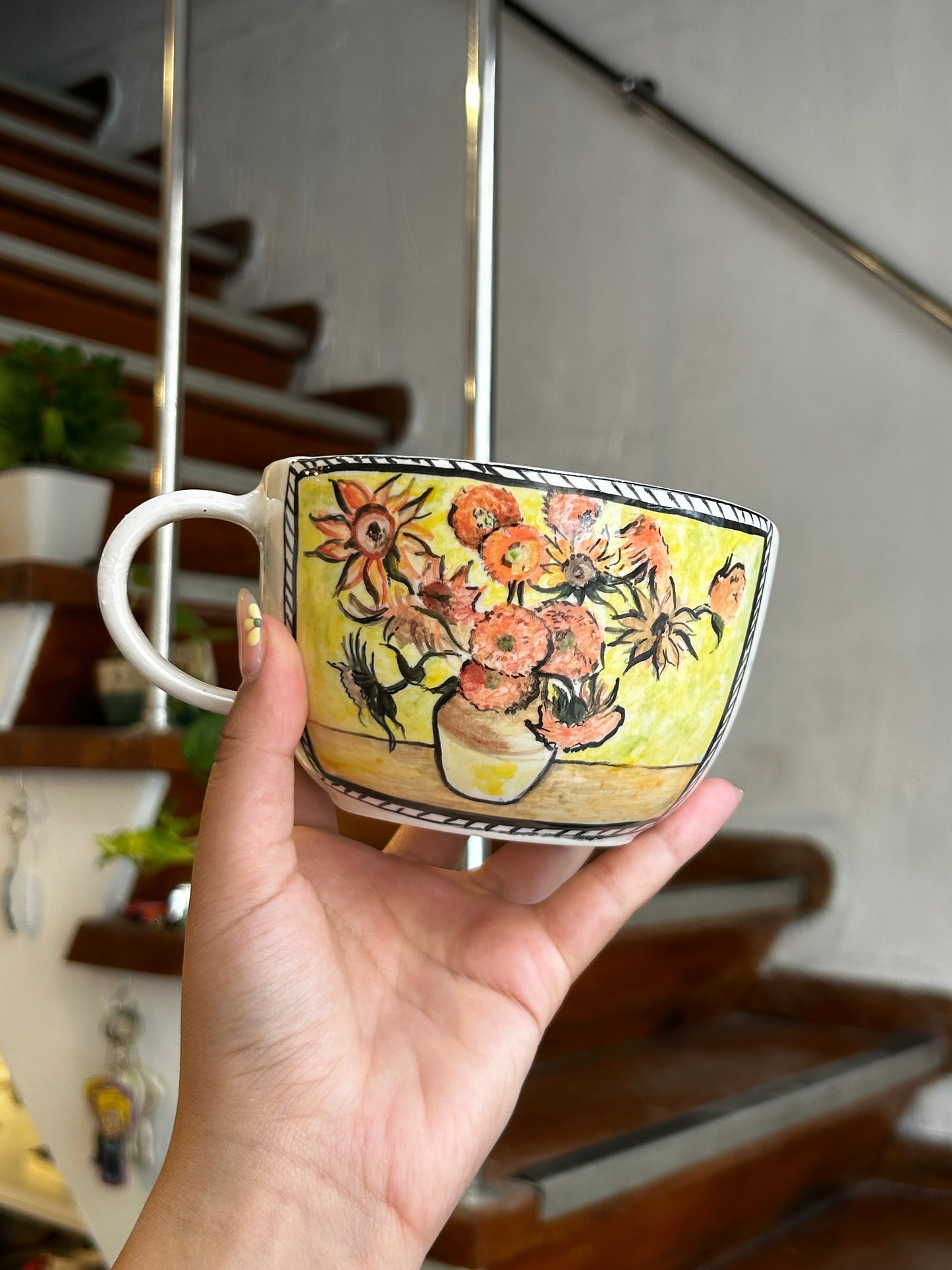Handmade Van Gogh cup🌞