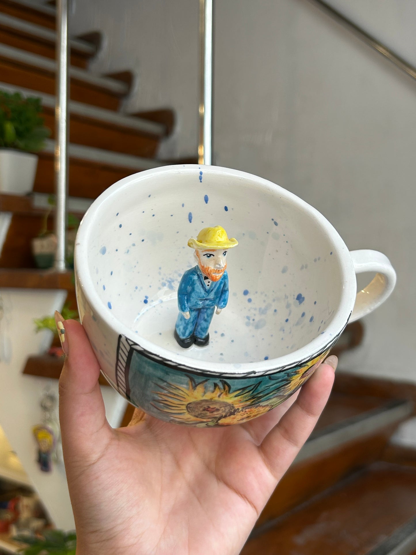 Handmade Van Gogh cup🌞