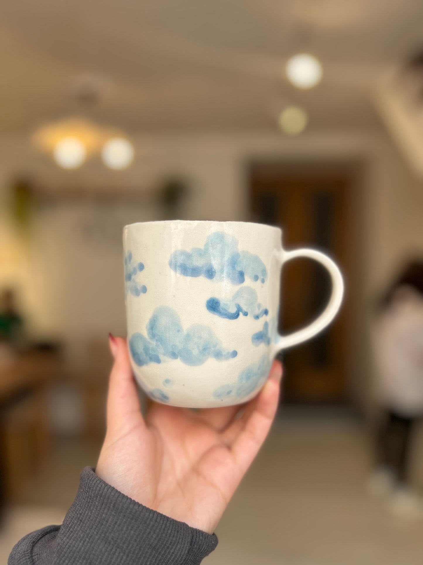 handmade totoro mug 🩶