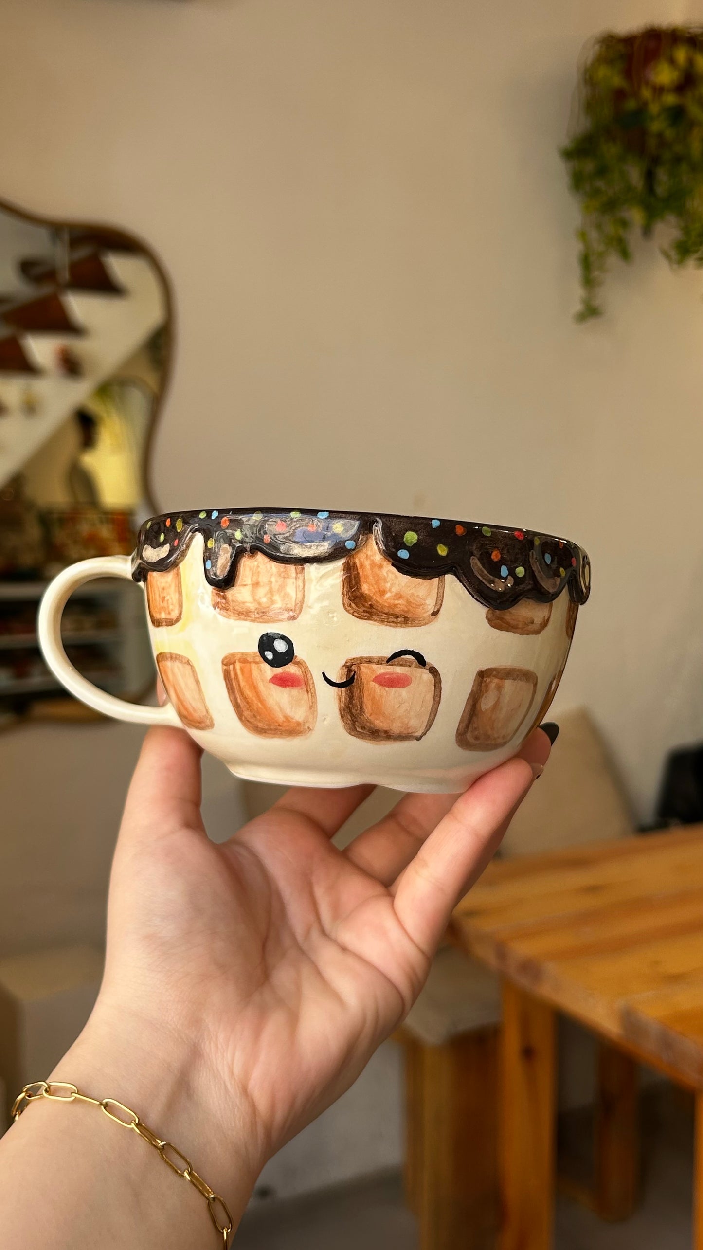handmade cookie mug 🥨