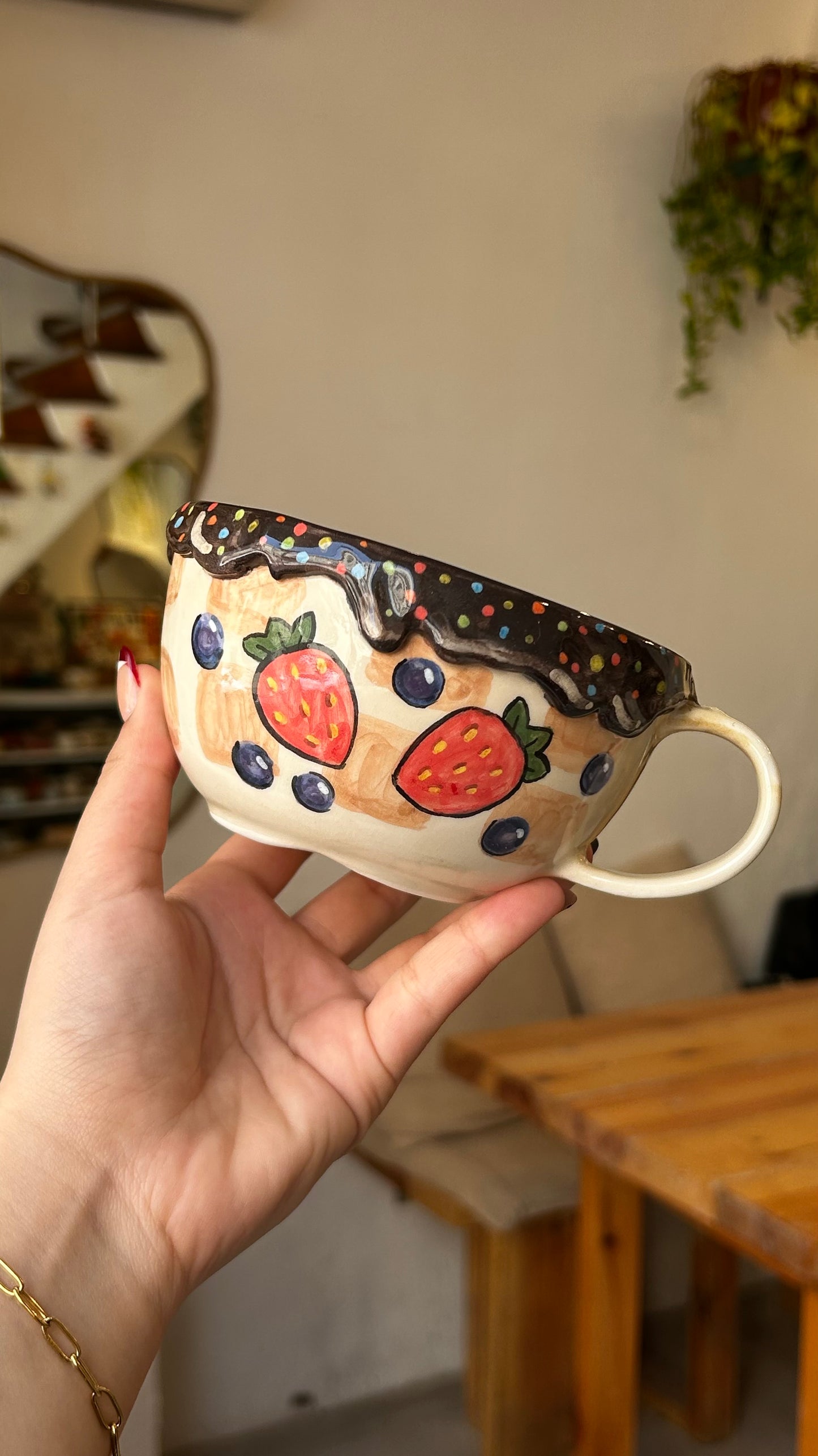 handmade cookie mug 🥨