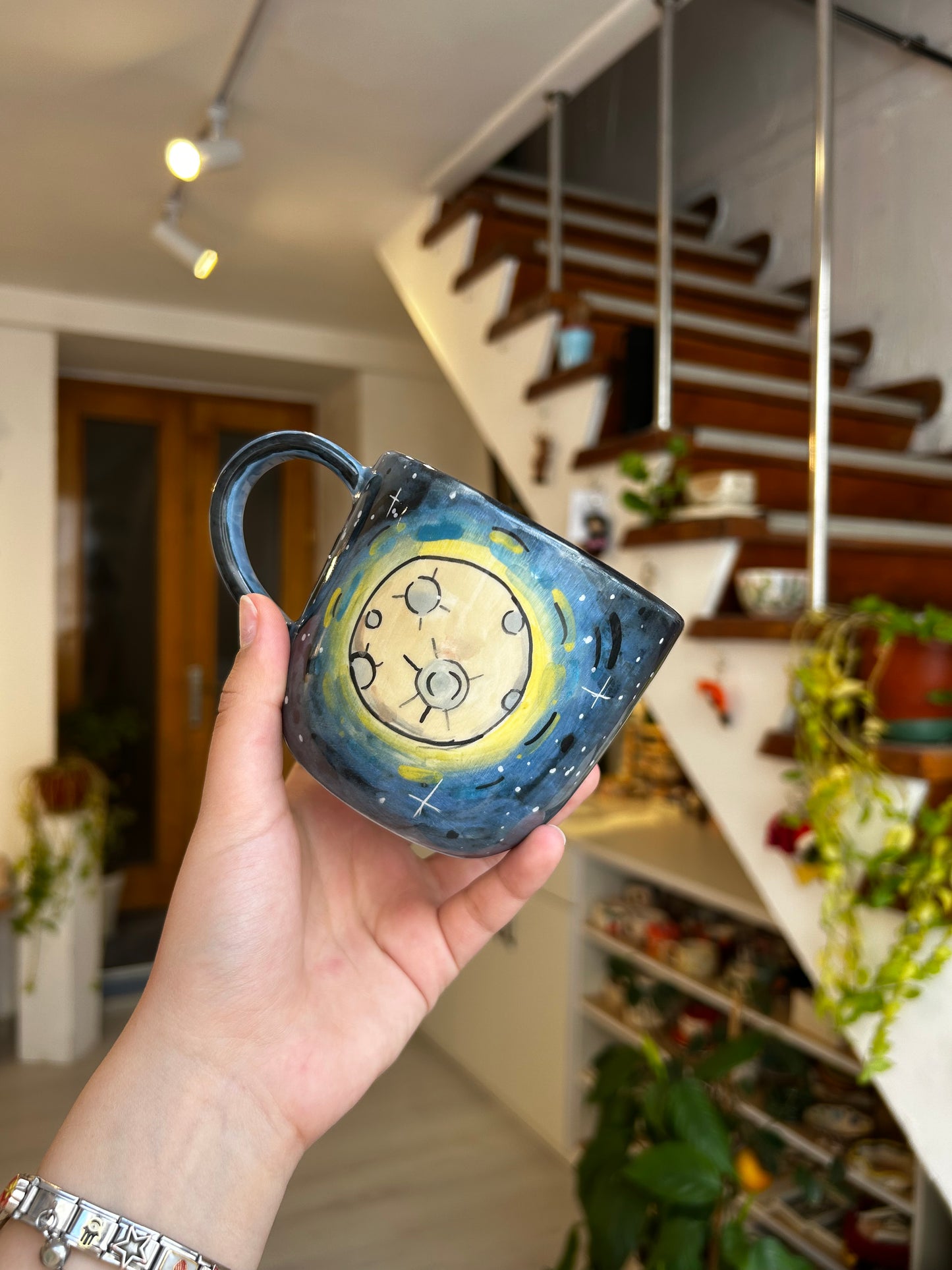 handmade moon and sun mug 🌝🌞