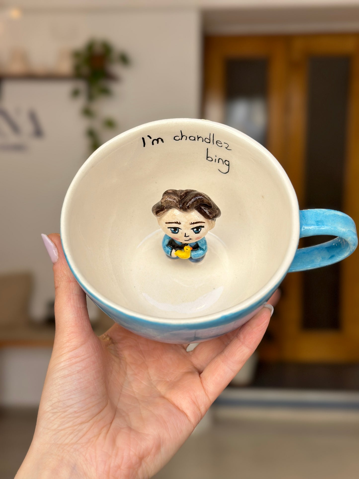 F.R.İ.E.N.D.S handmade mug (chandler)
