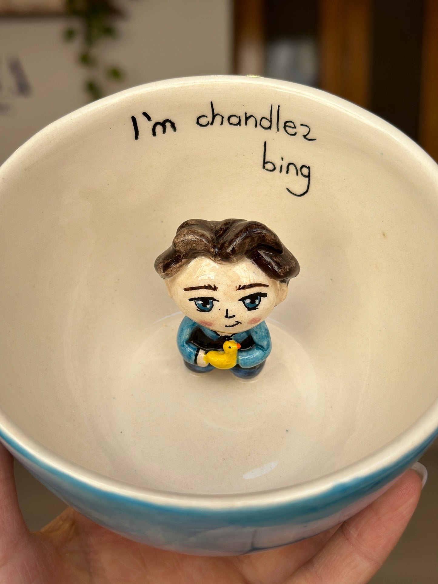 F.R.İ.E.N.D.S handmade mug (chandler)