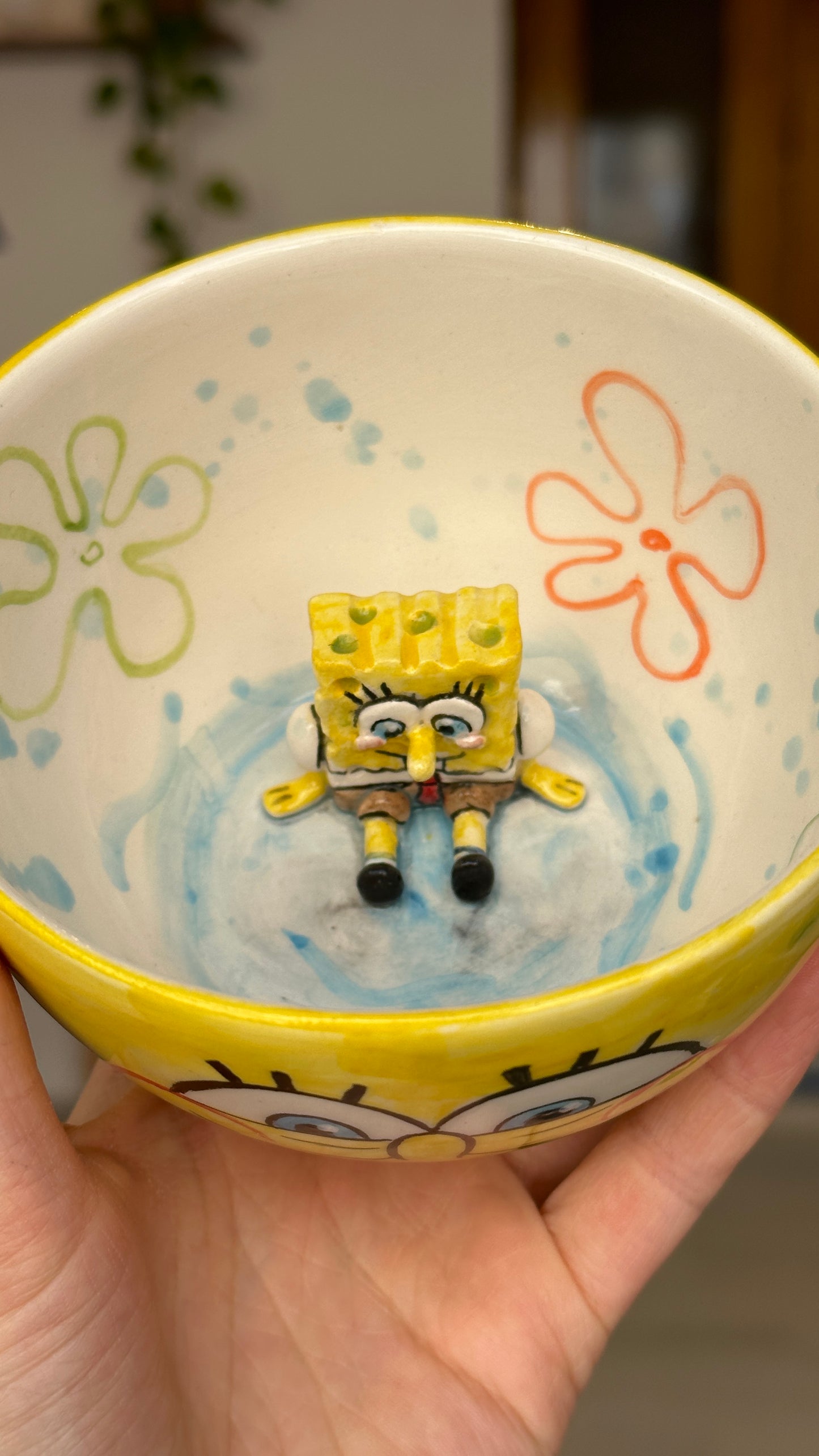 handmade spongebob mug