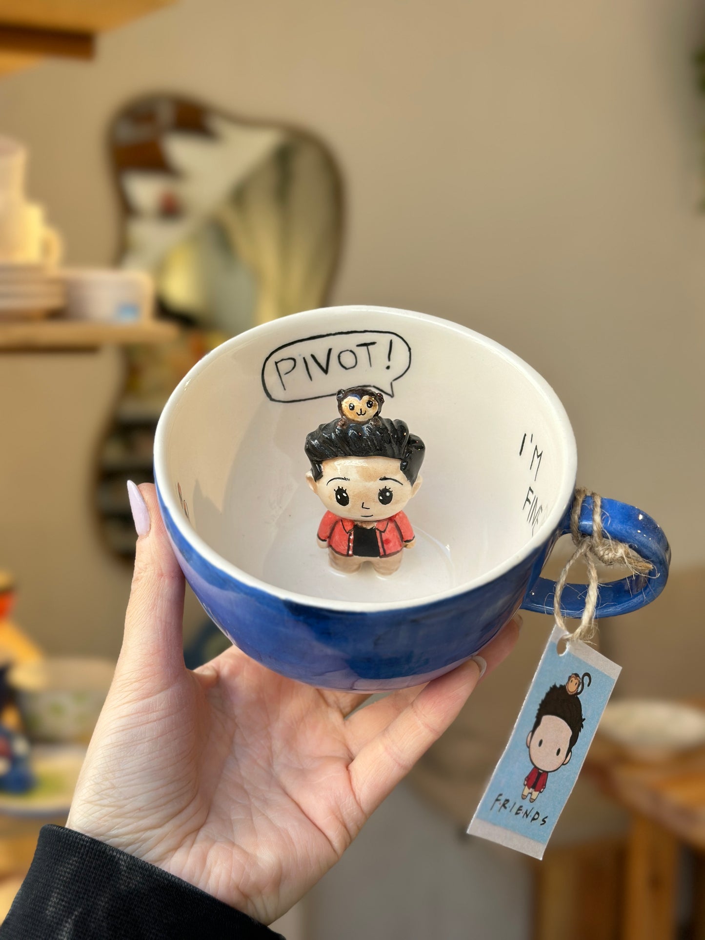 F.R.İ.E.N.D.S handmade mug (ross geller)