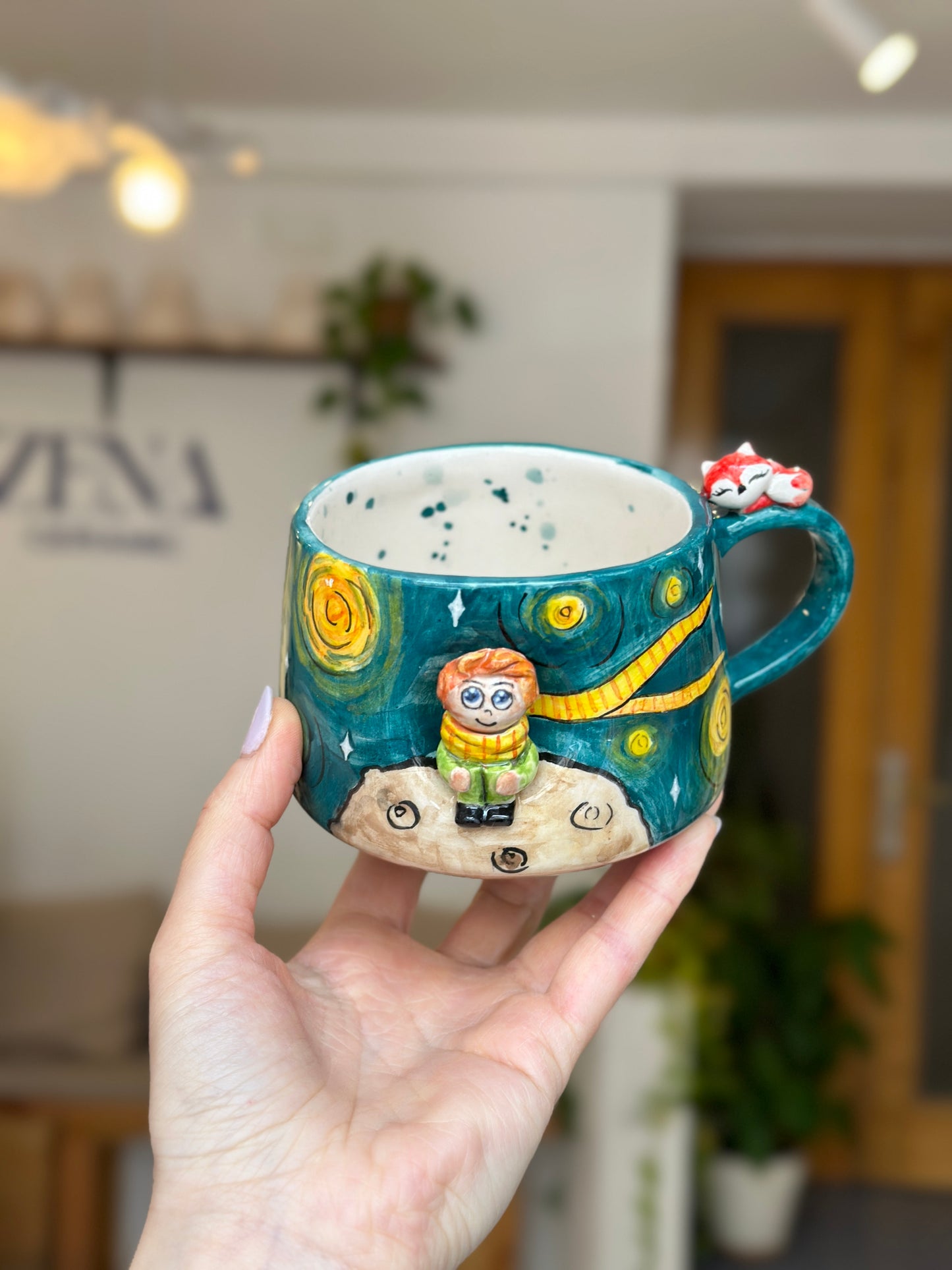 handmade little prince mug 🩵✨
