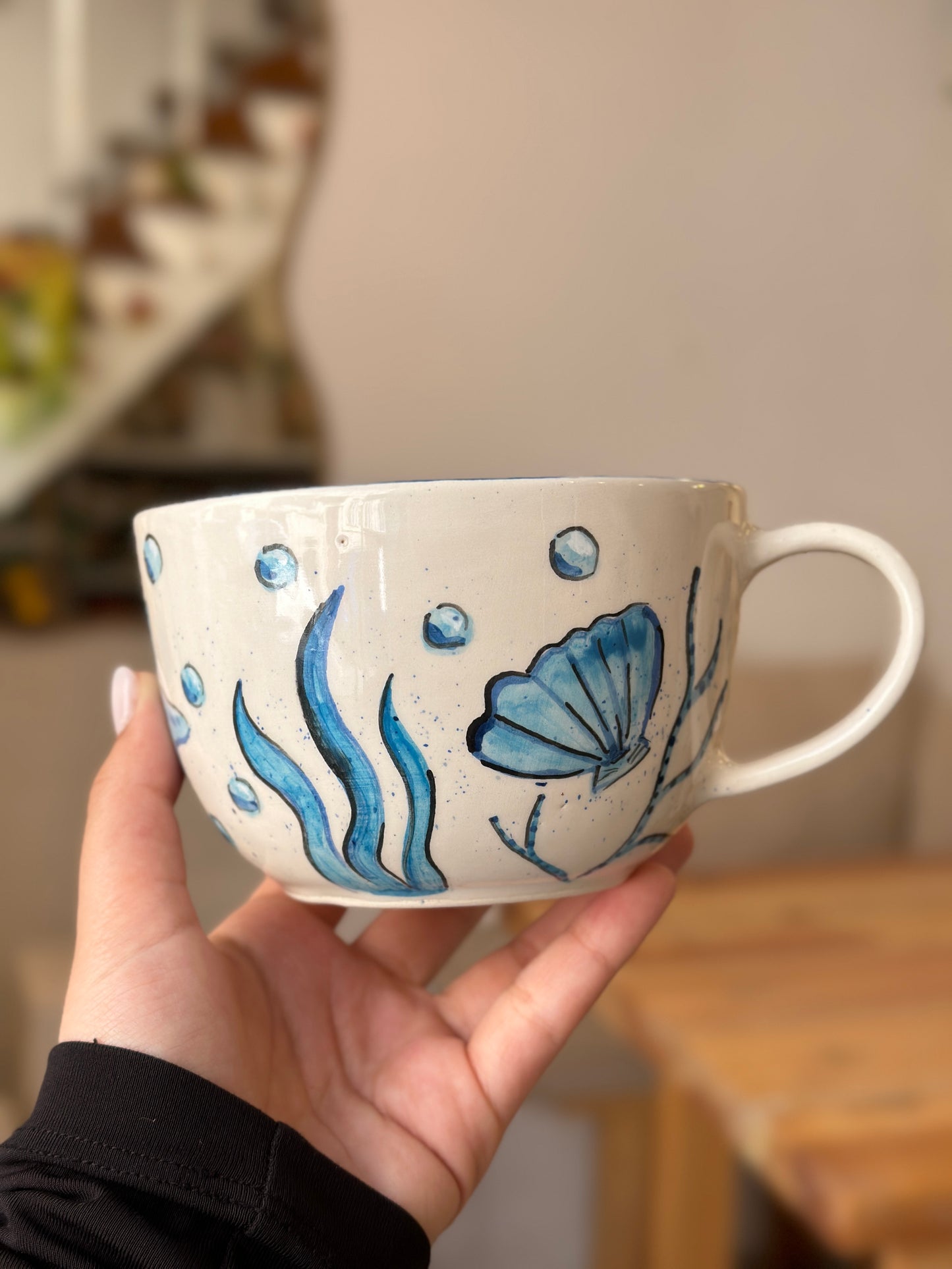 handmade dolphin mug 🩵