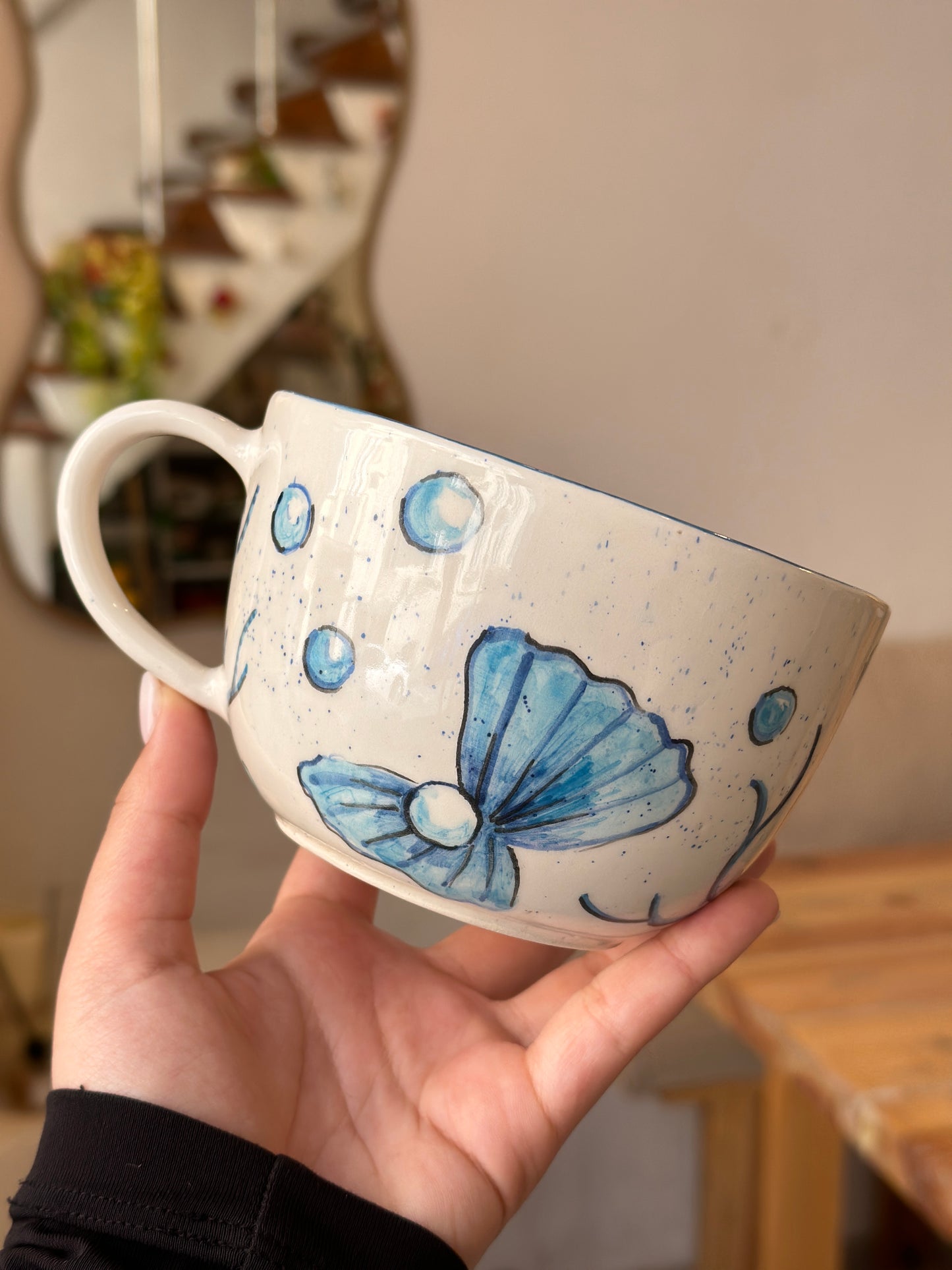 handmade dolphin mug 🩵