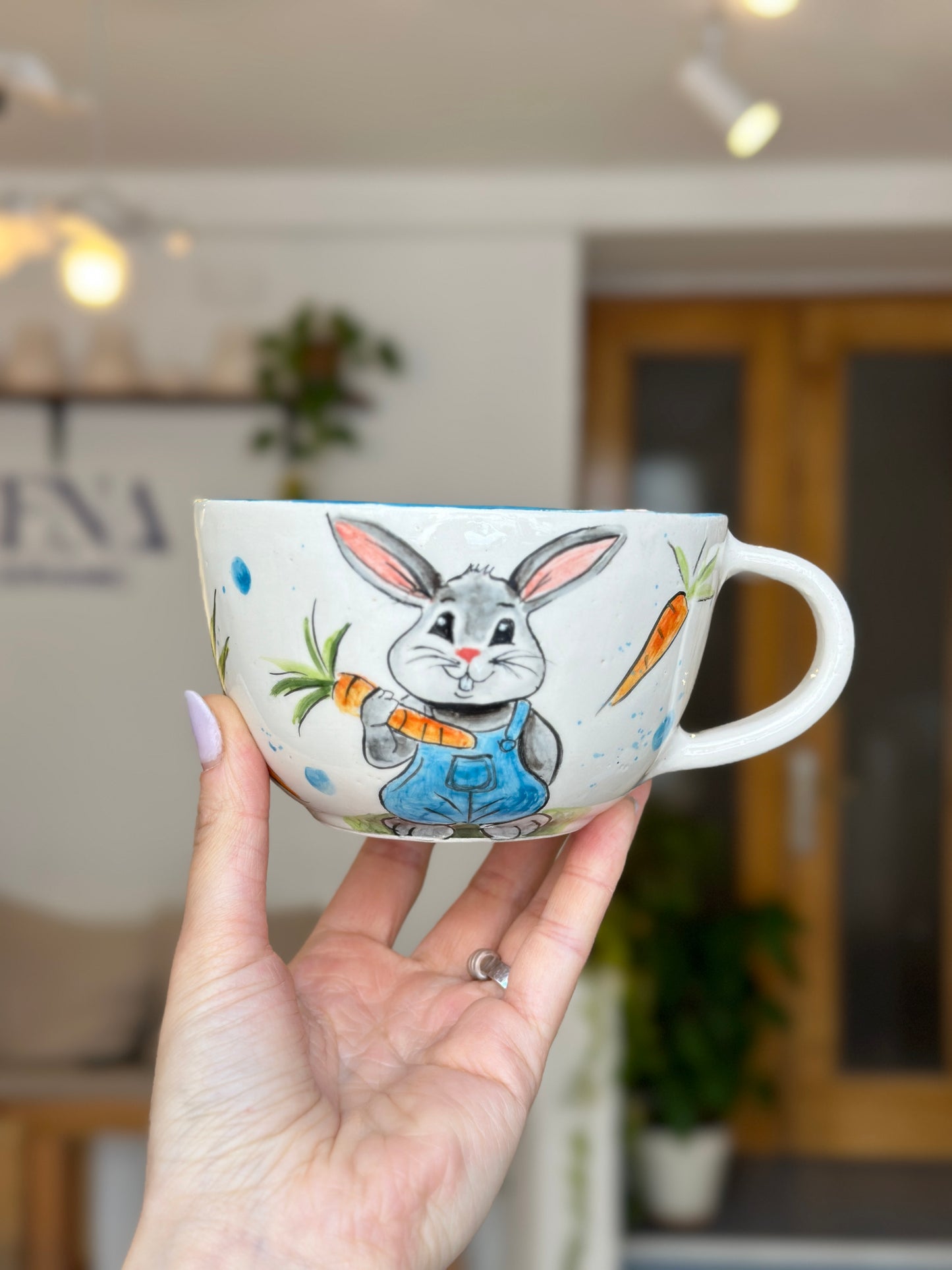 handmade rabbit mug 🐰