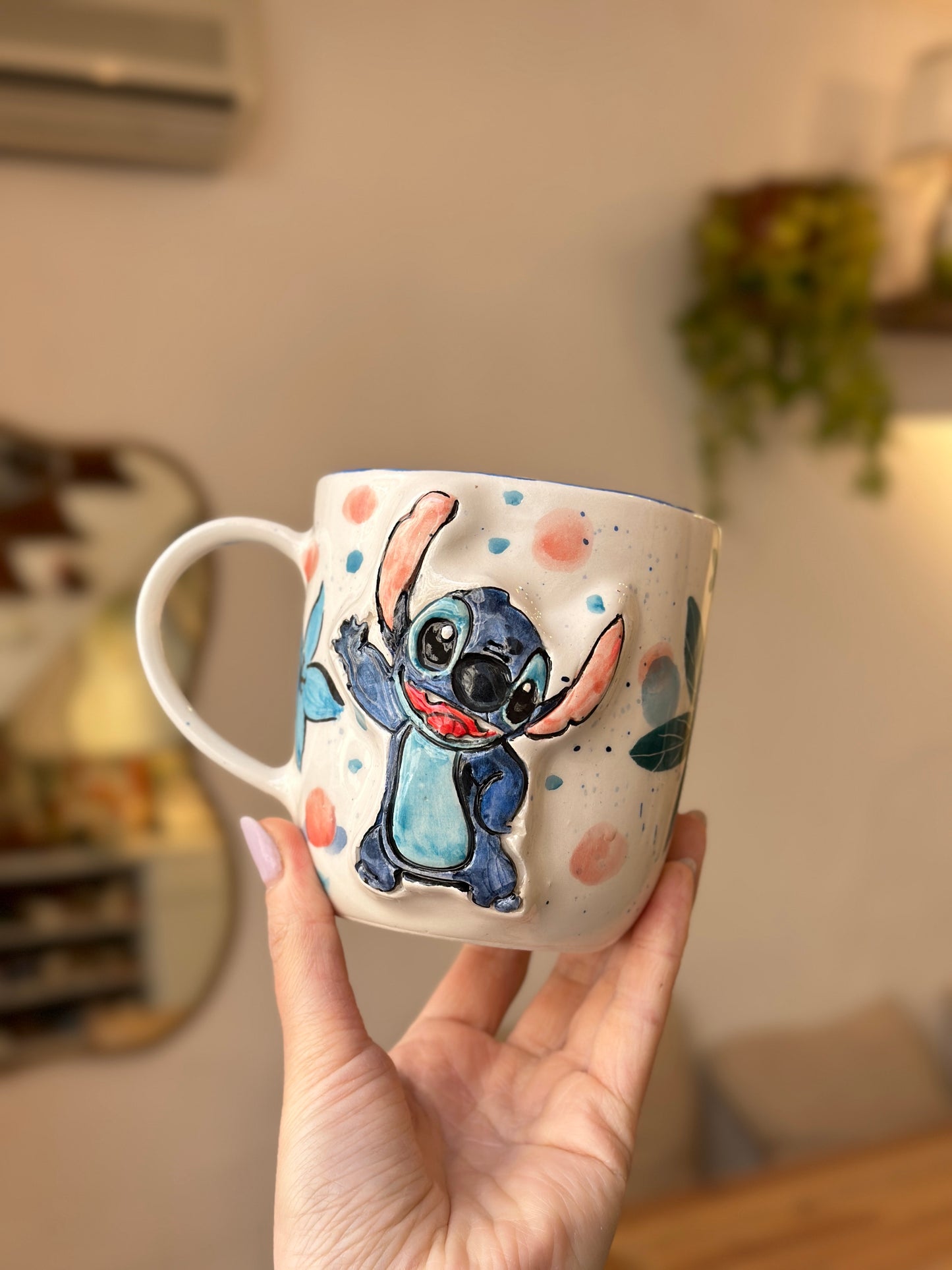 Stitch handmade ceramig mug