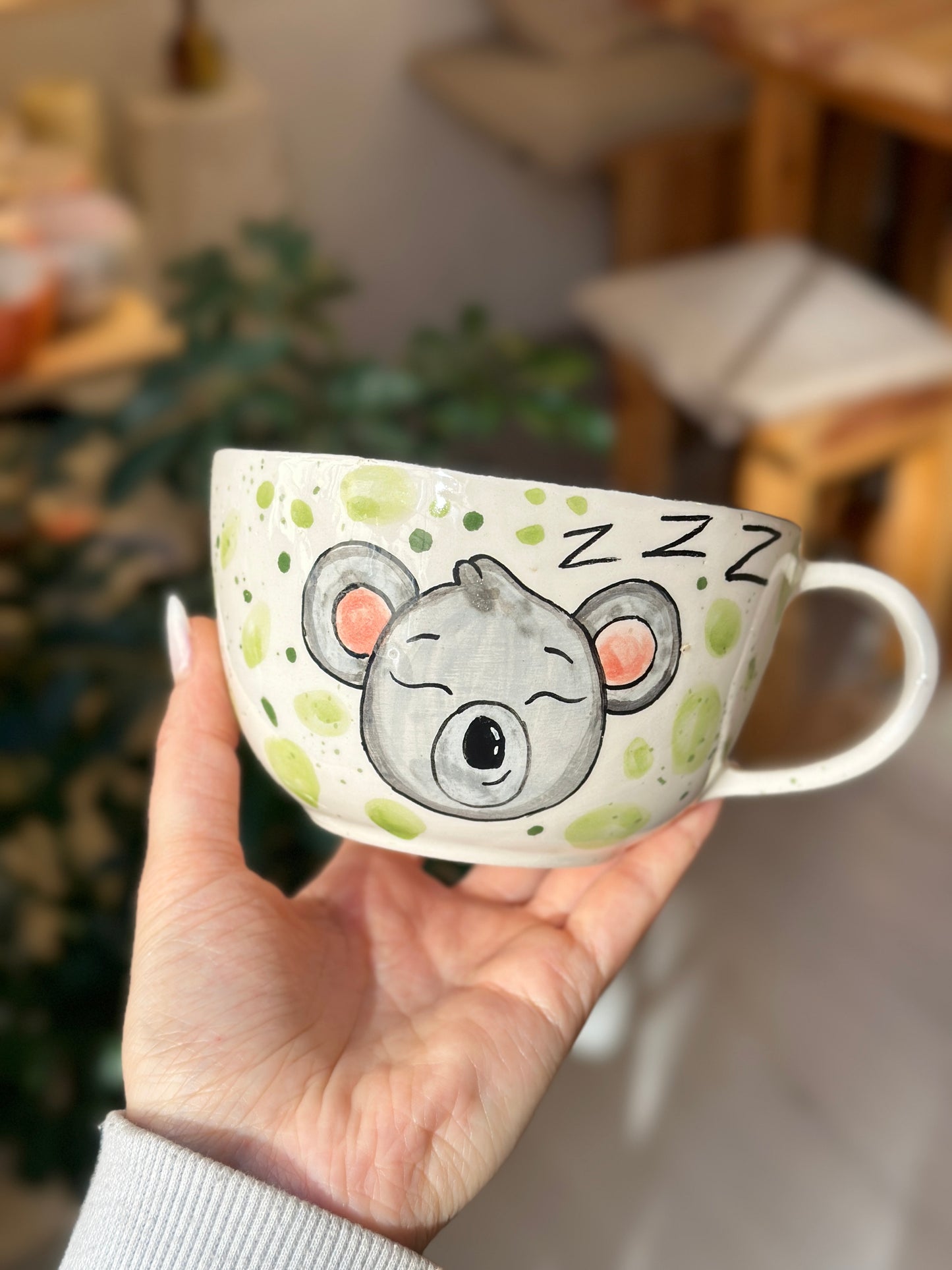Handmade koala figure mug 🐨