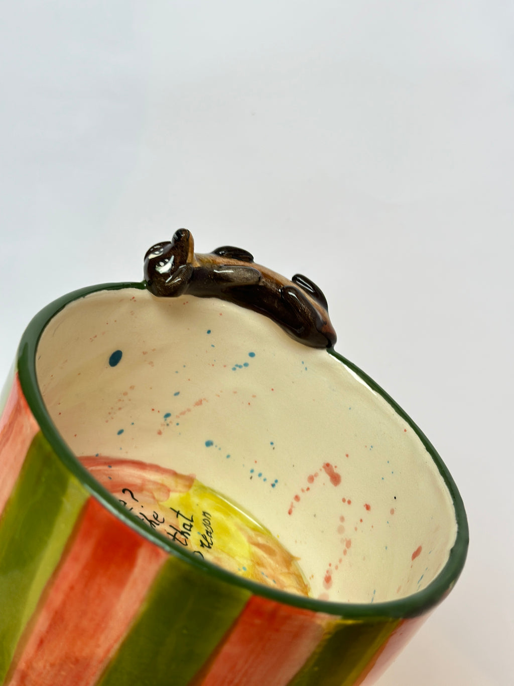 Dachshund handmade bowl