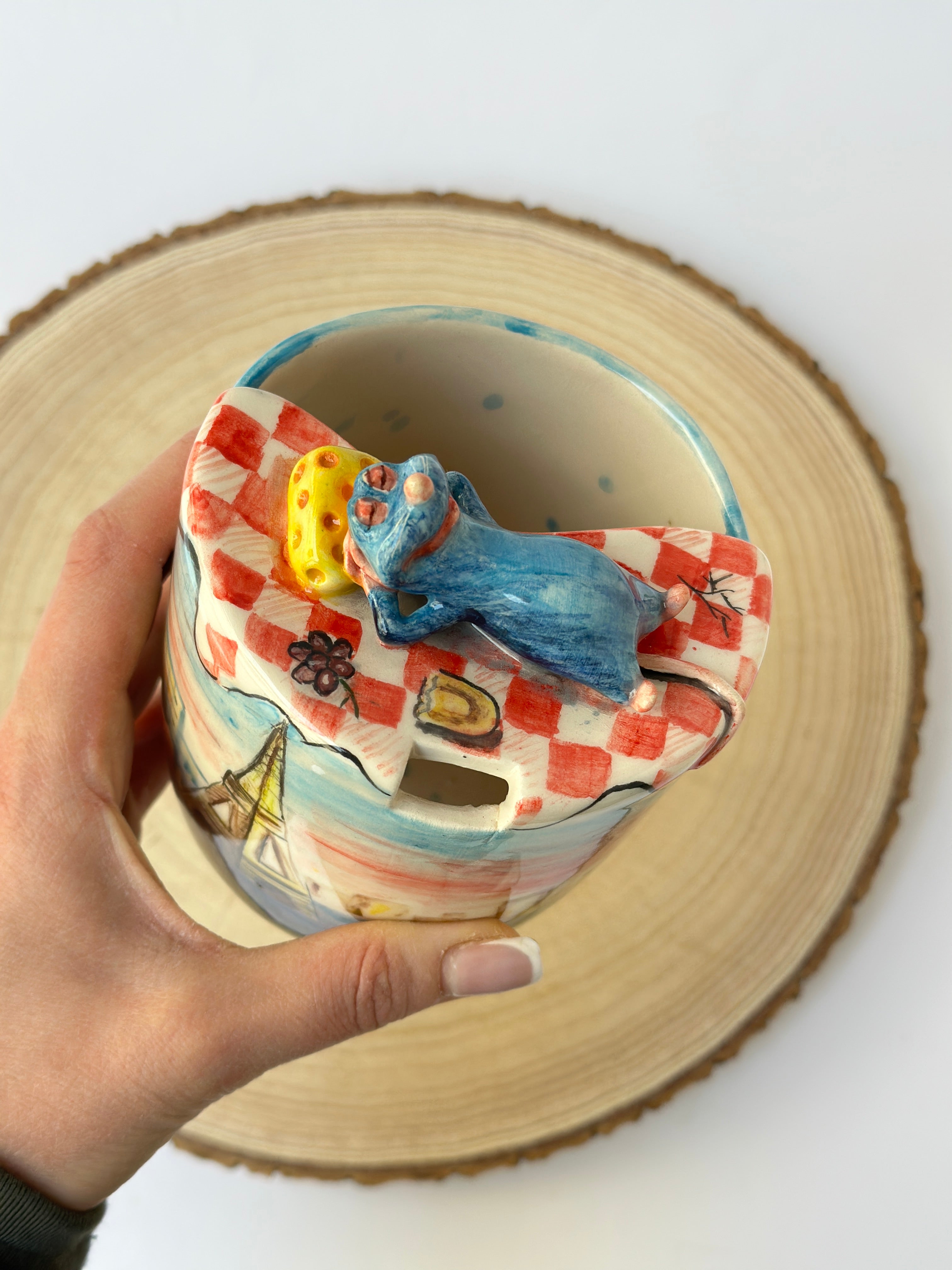 Ratatouille handmade takeaway mug