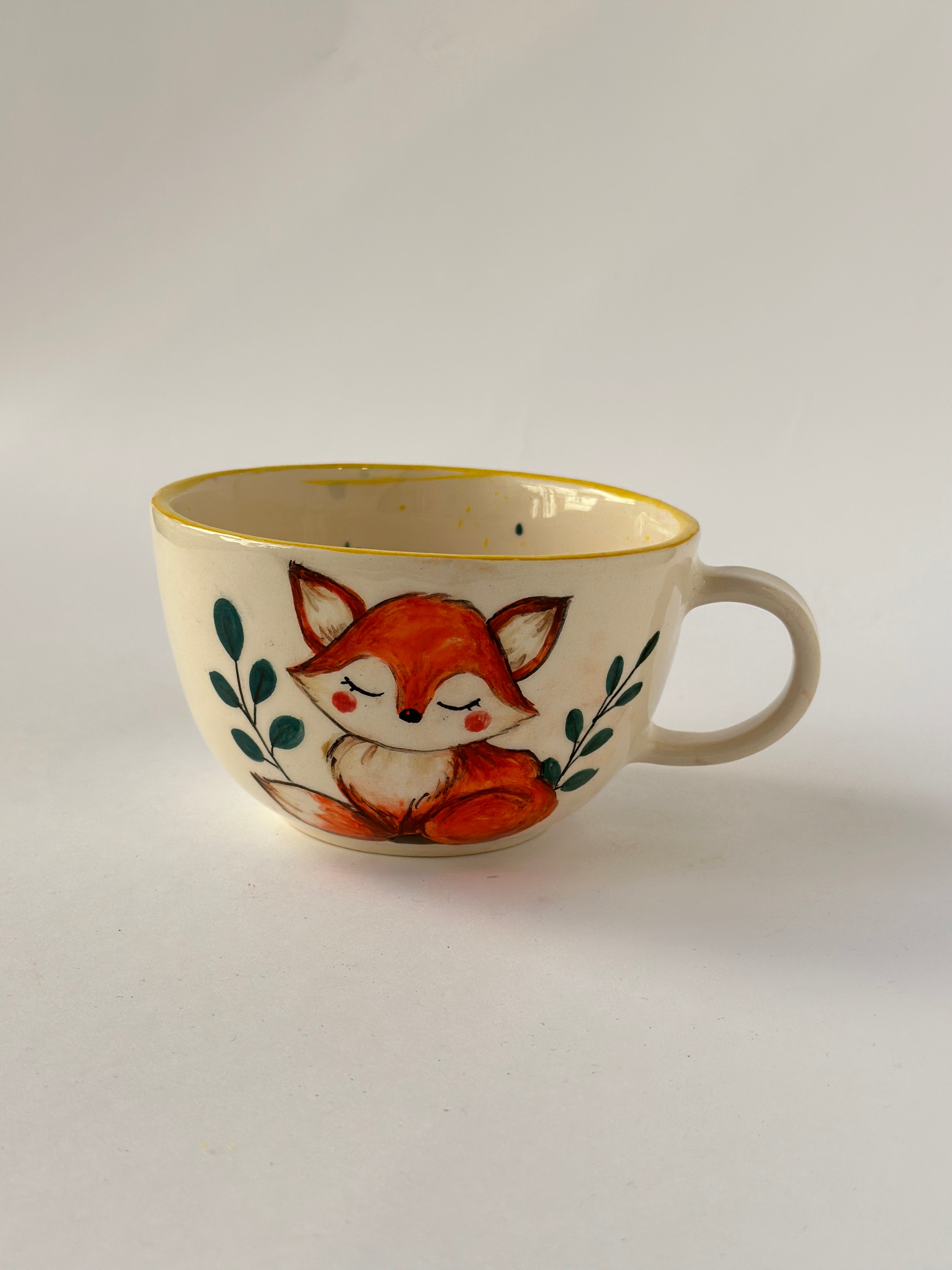 Fox handmade mug