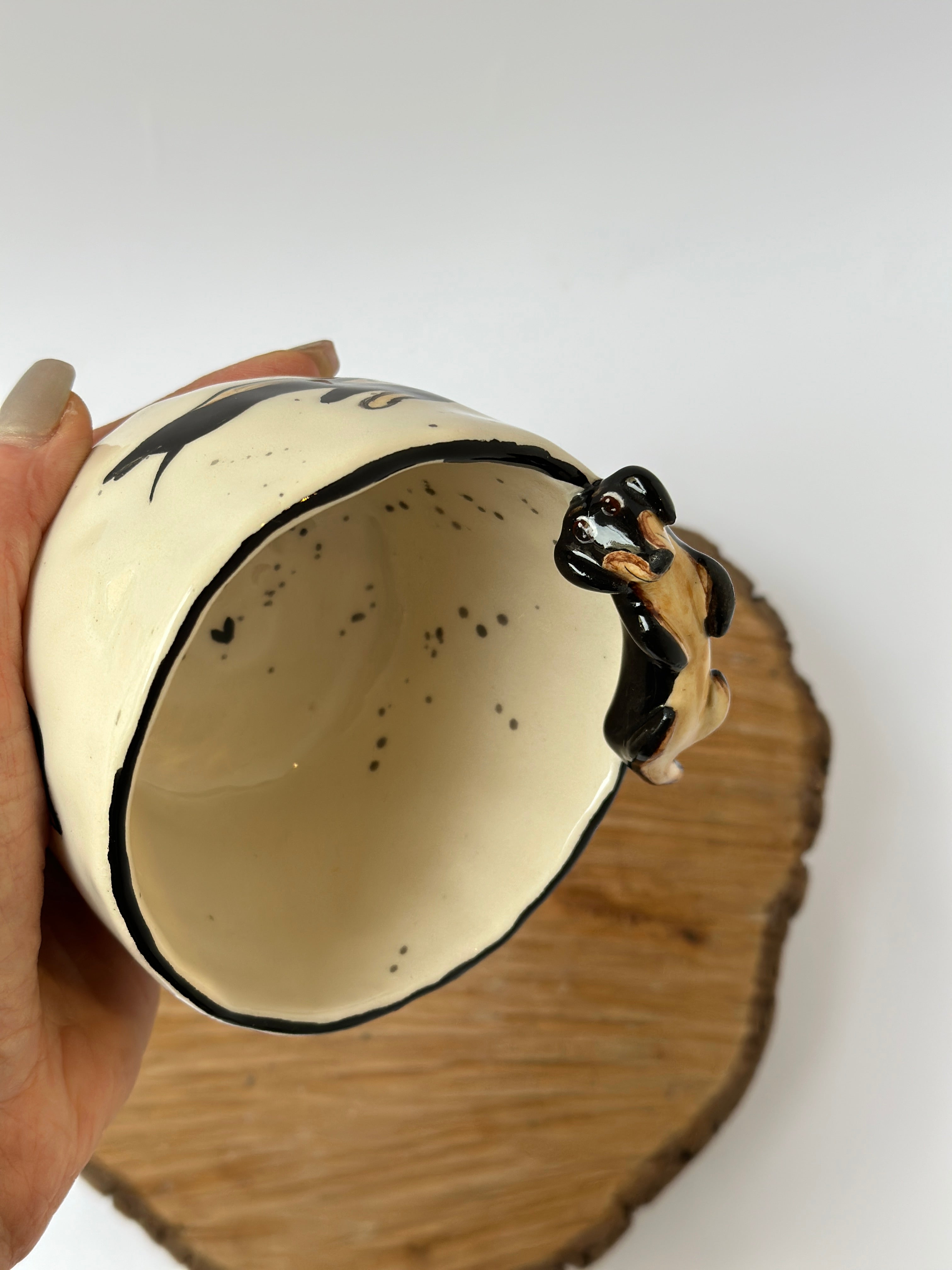 Dachshund handmade mug