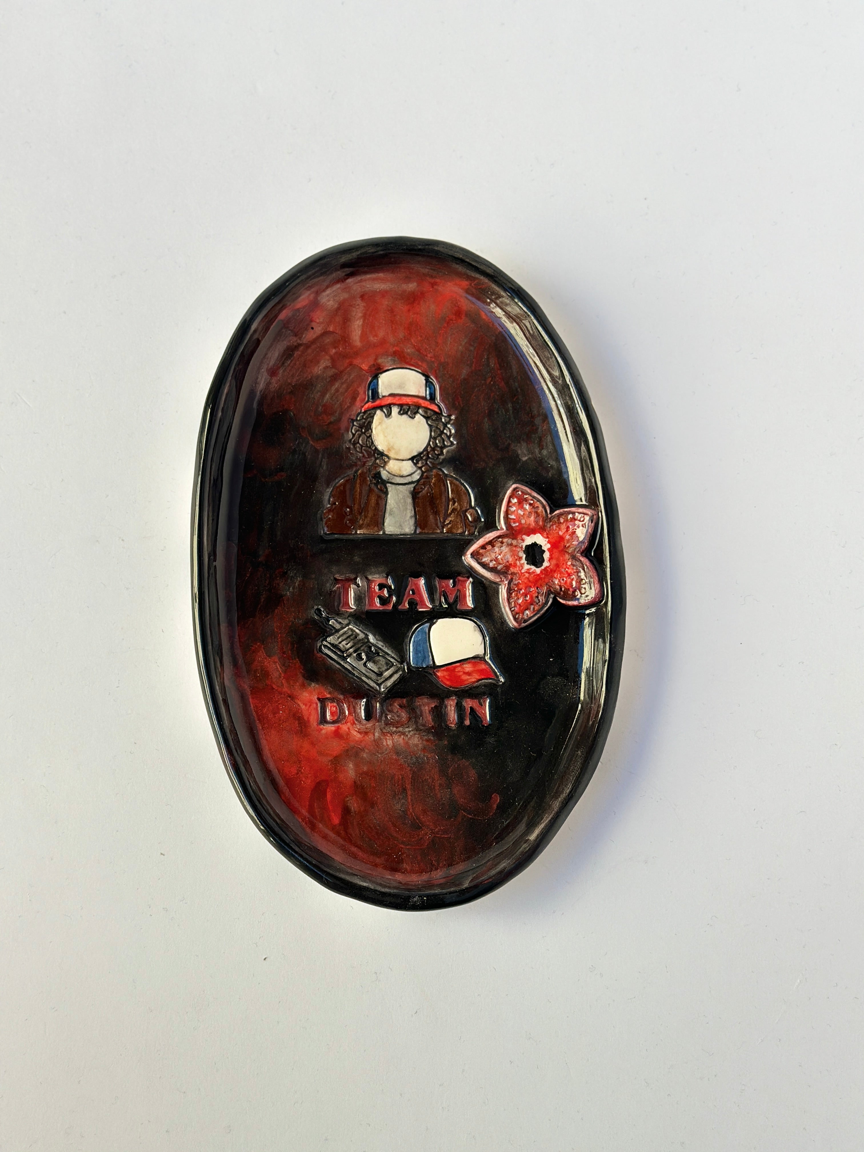 Stranger things “Dustin” handmade plate