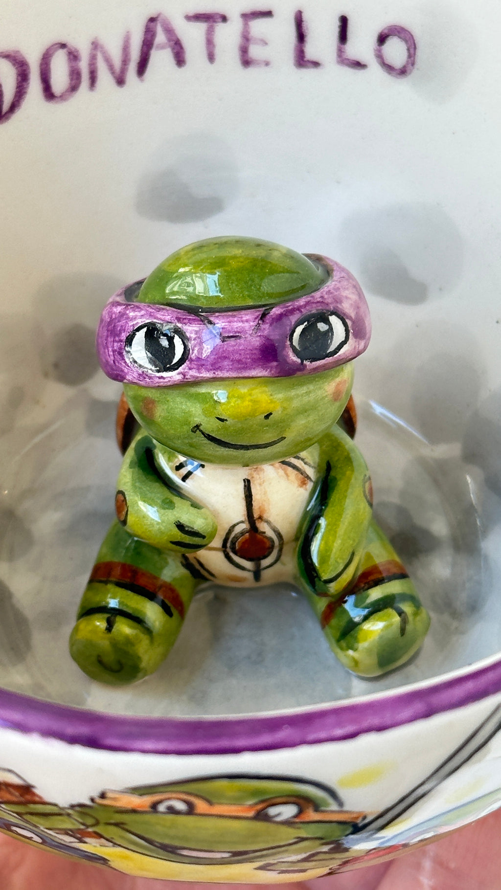 Warrior Turtle handmade mug