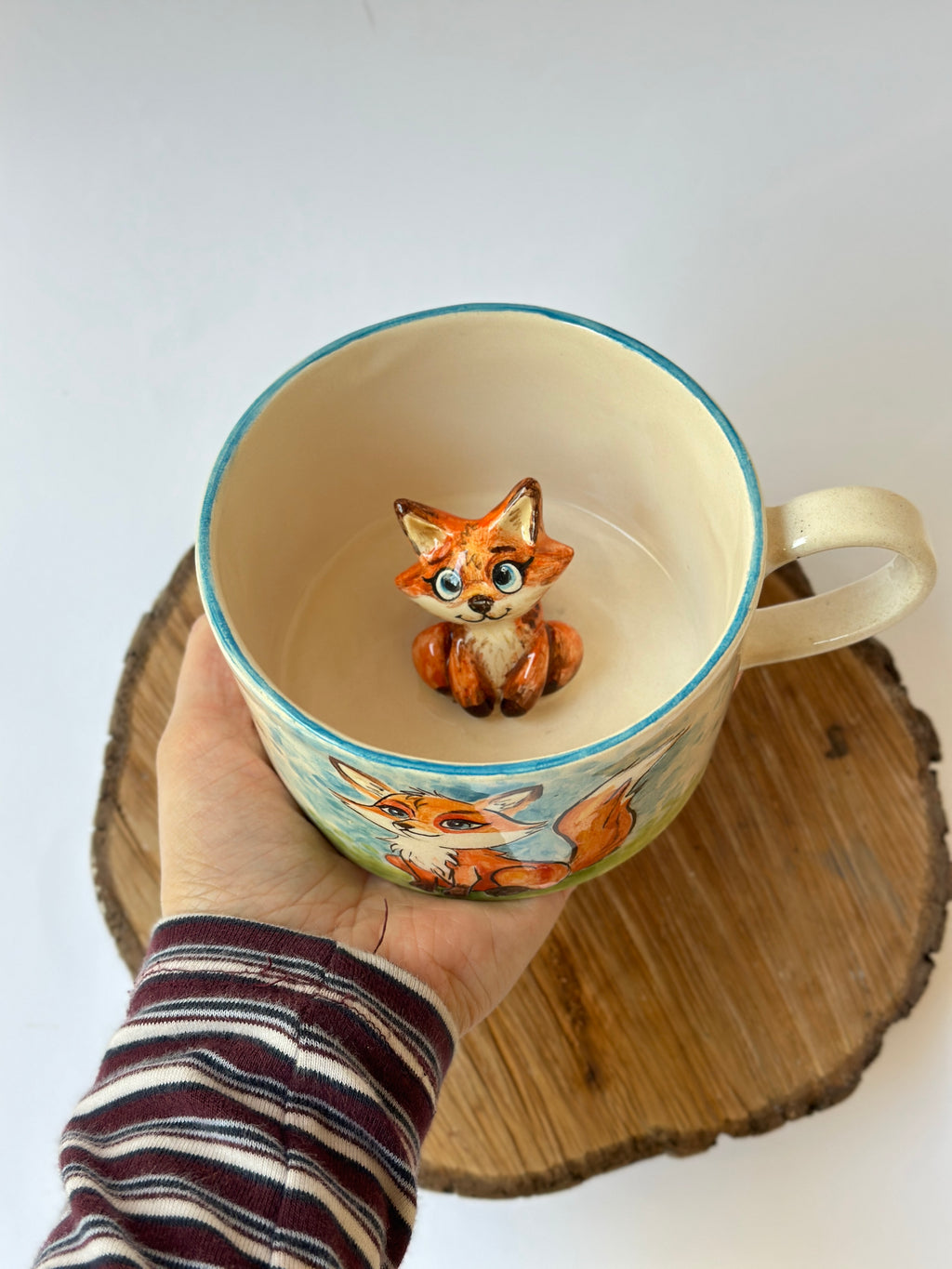 Fox handmade mug