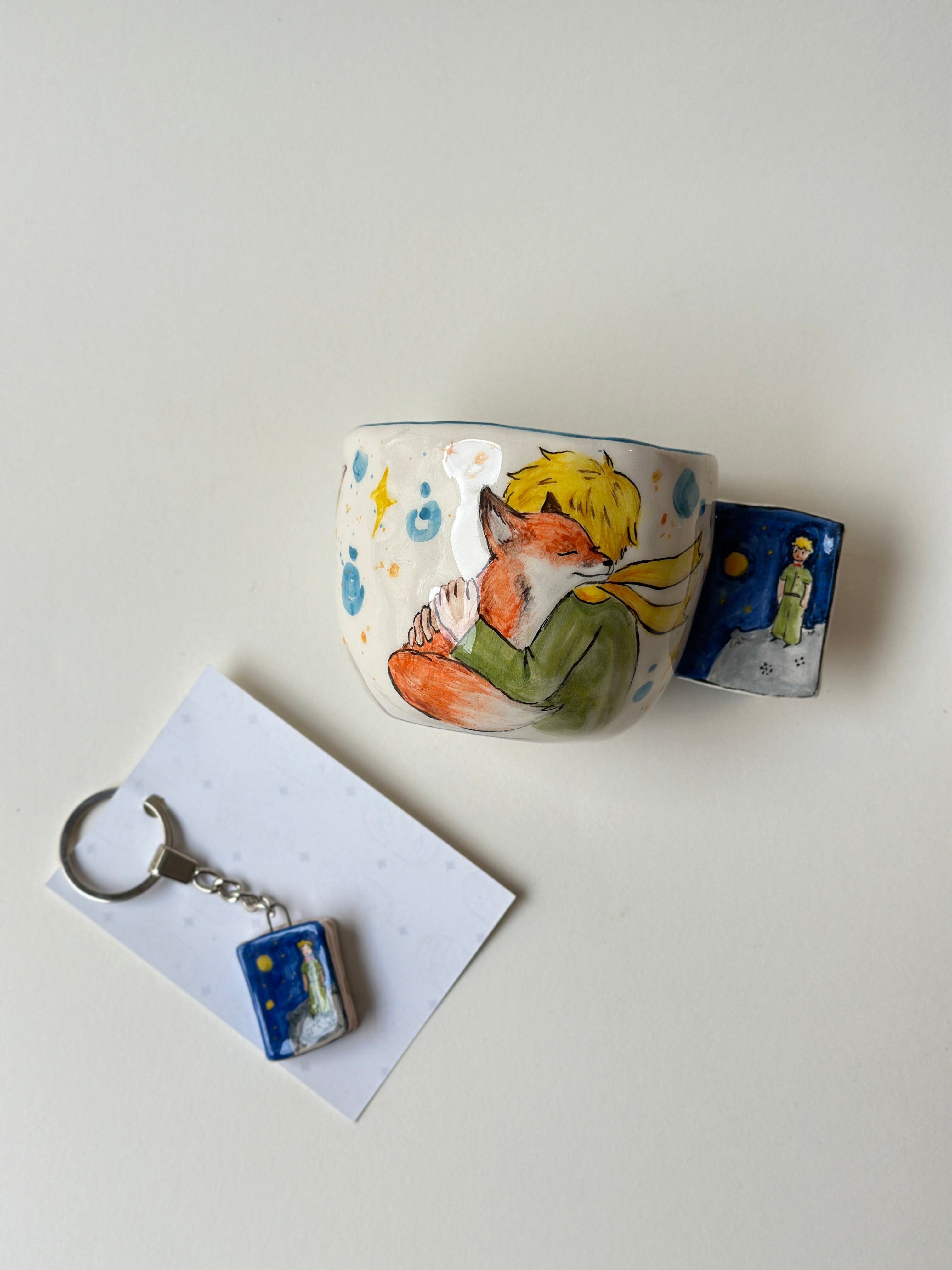 Little Prince handmade mug and keychain