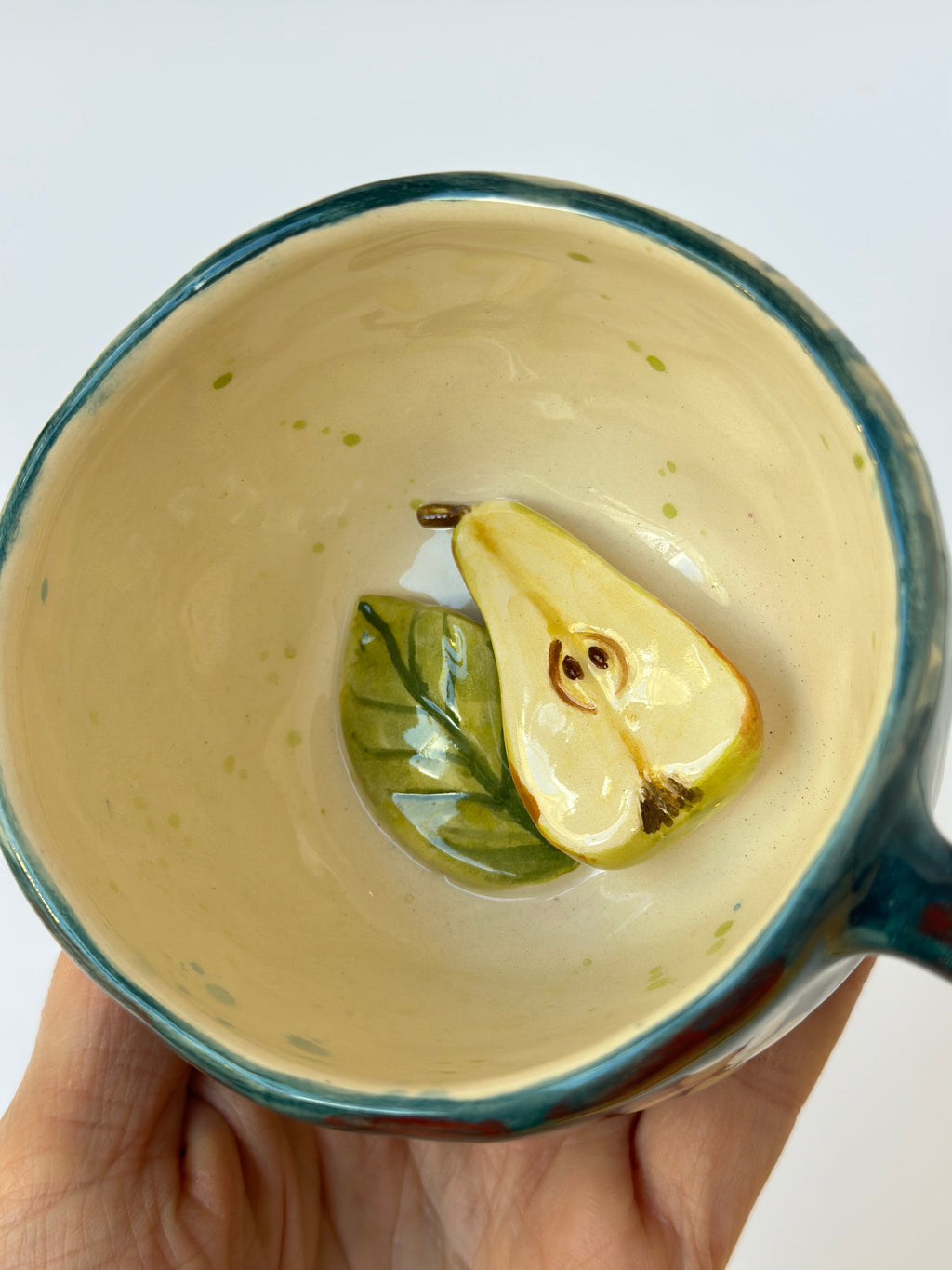 Pear handmade mug