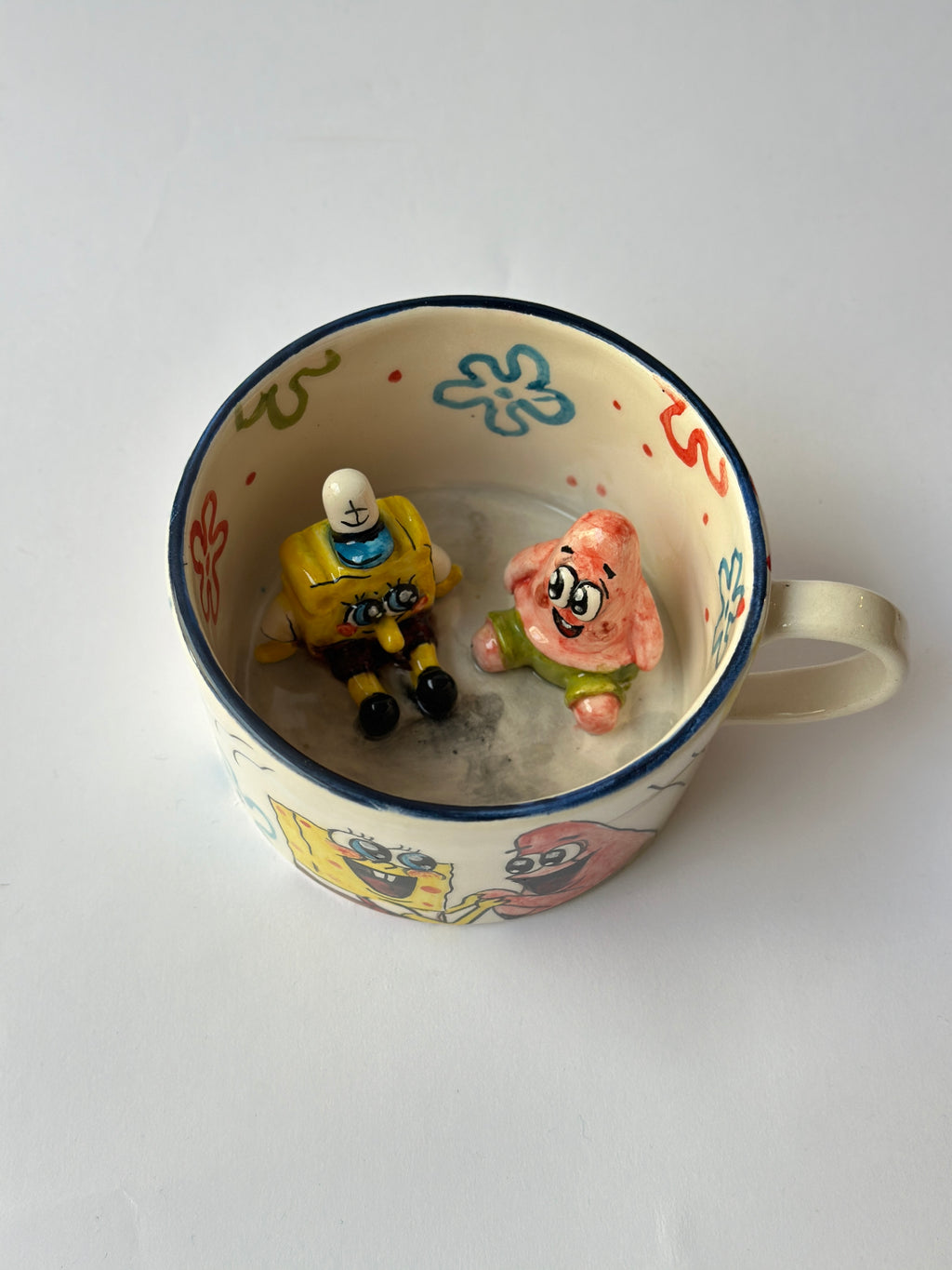 SpongeBob and Patrick handmade mug