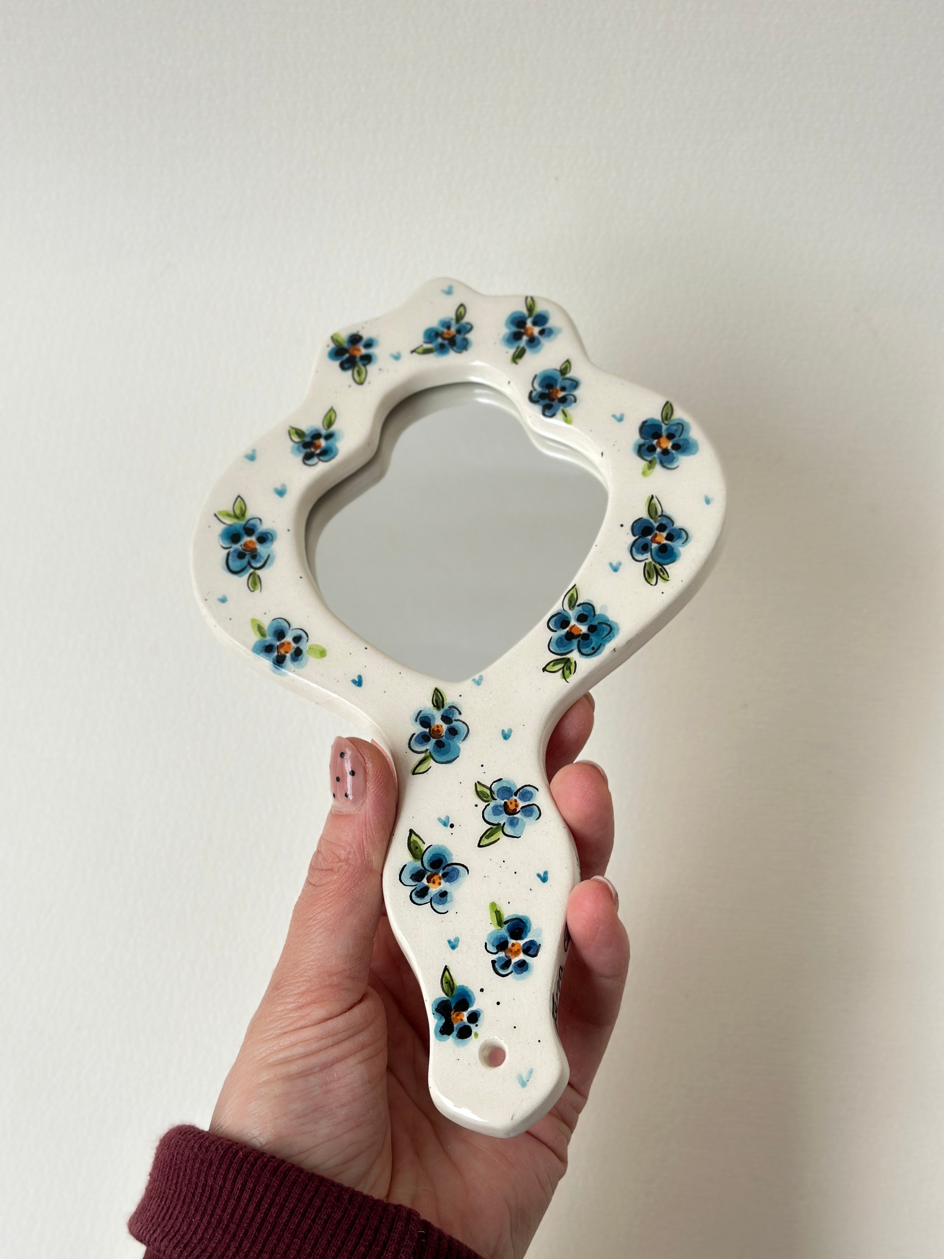 Flowers handmade mirror