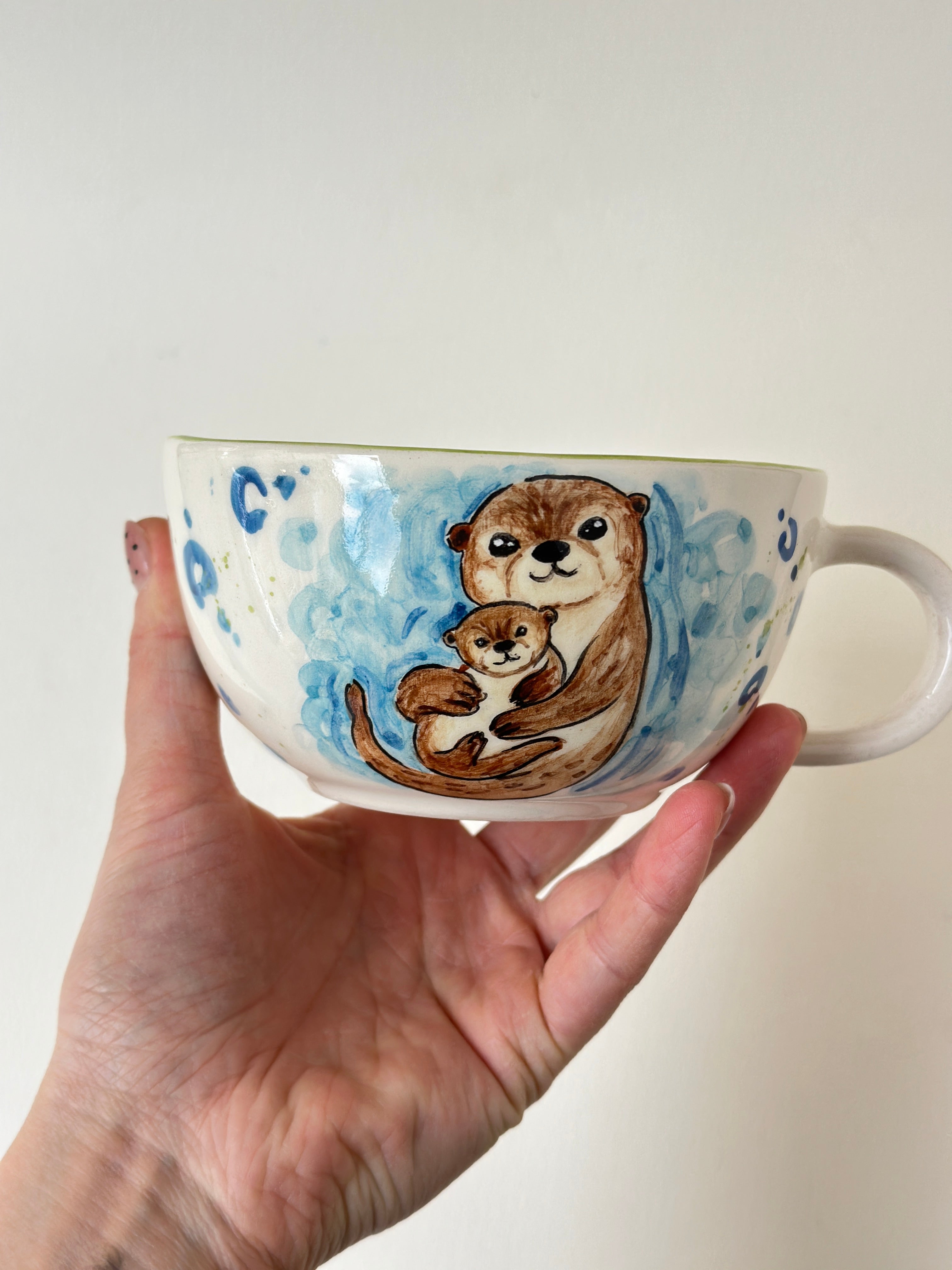 Sea otter handmade mug