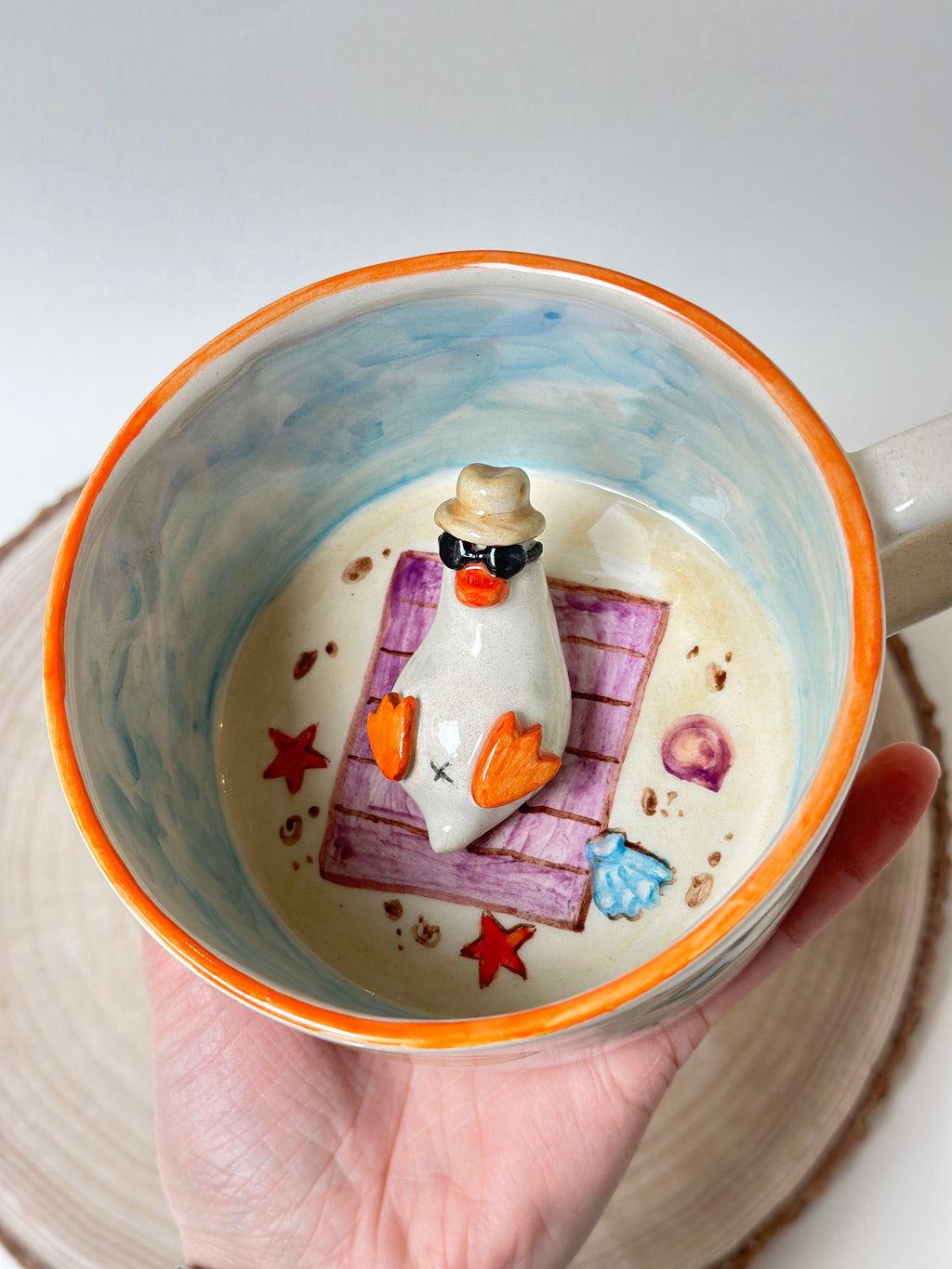 Duck handmade mug