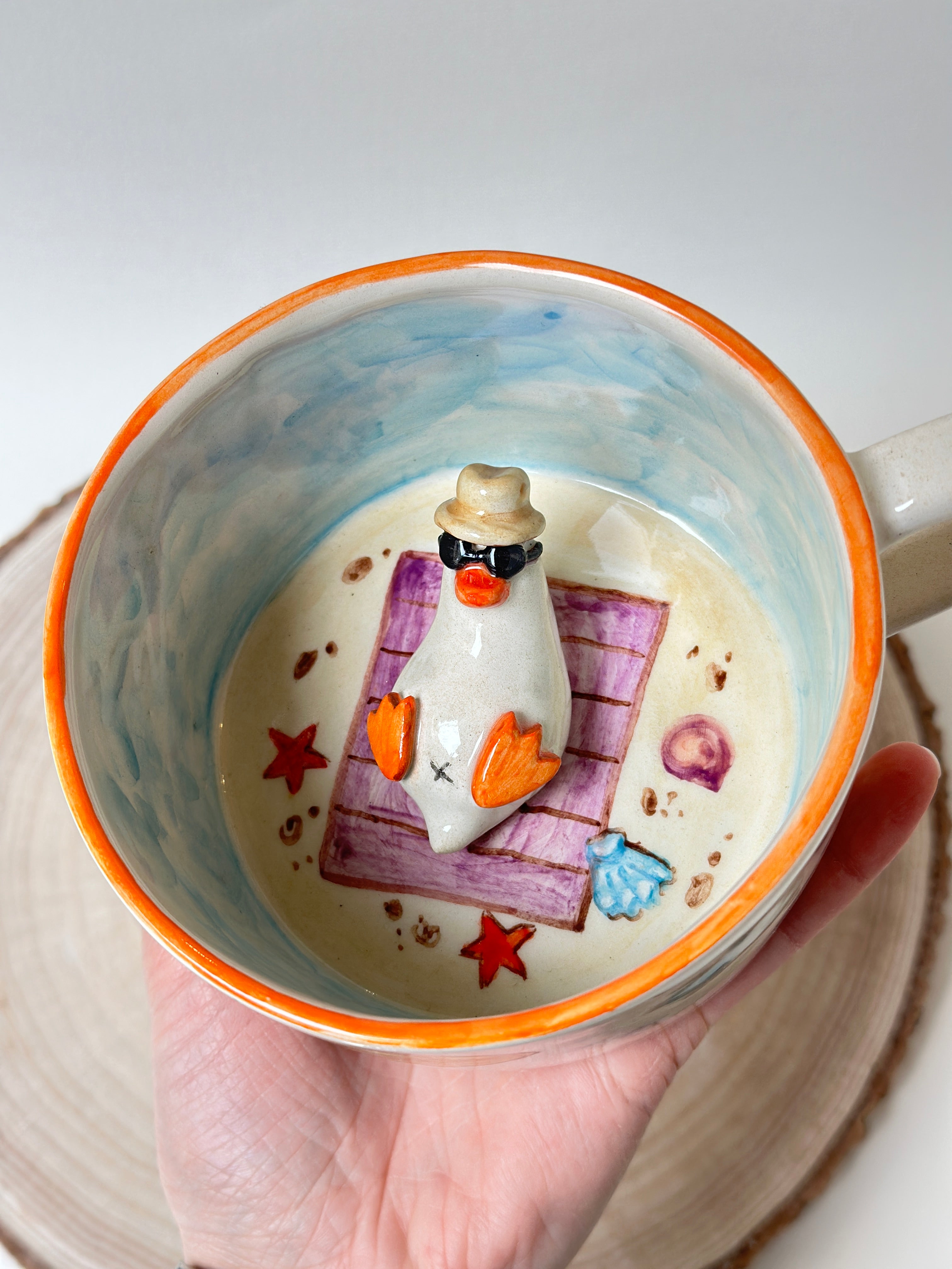 Duck handmade mug