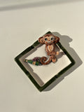 Monkey handmade ashtray