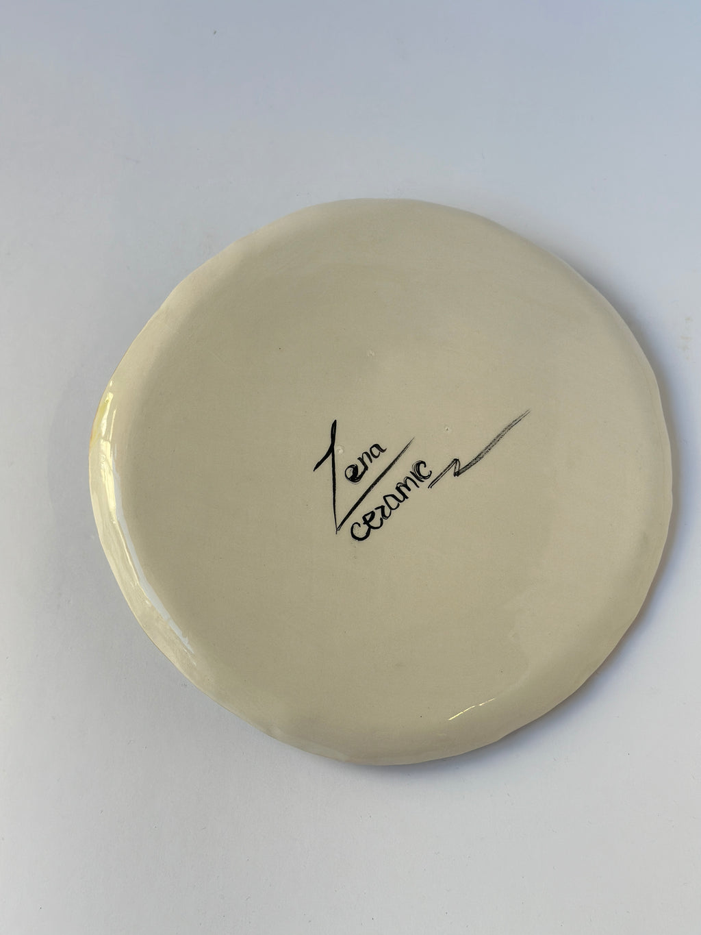 Lemon handmade plate