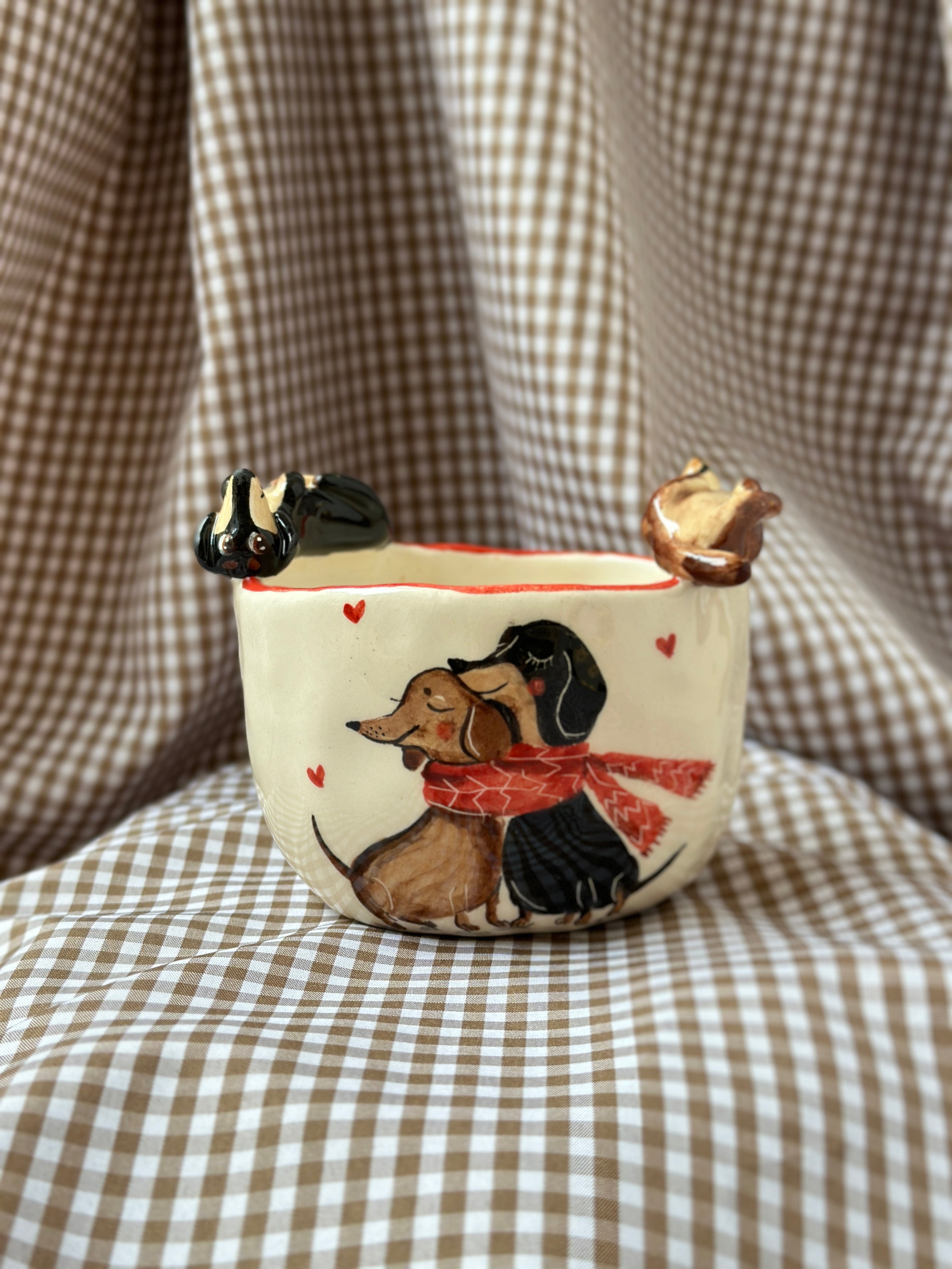 Dachshund handmade mug