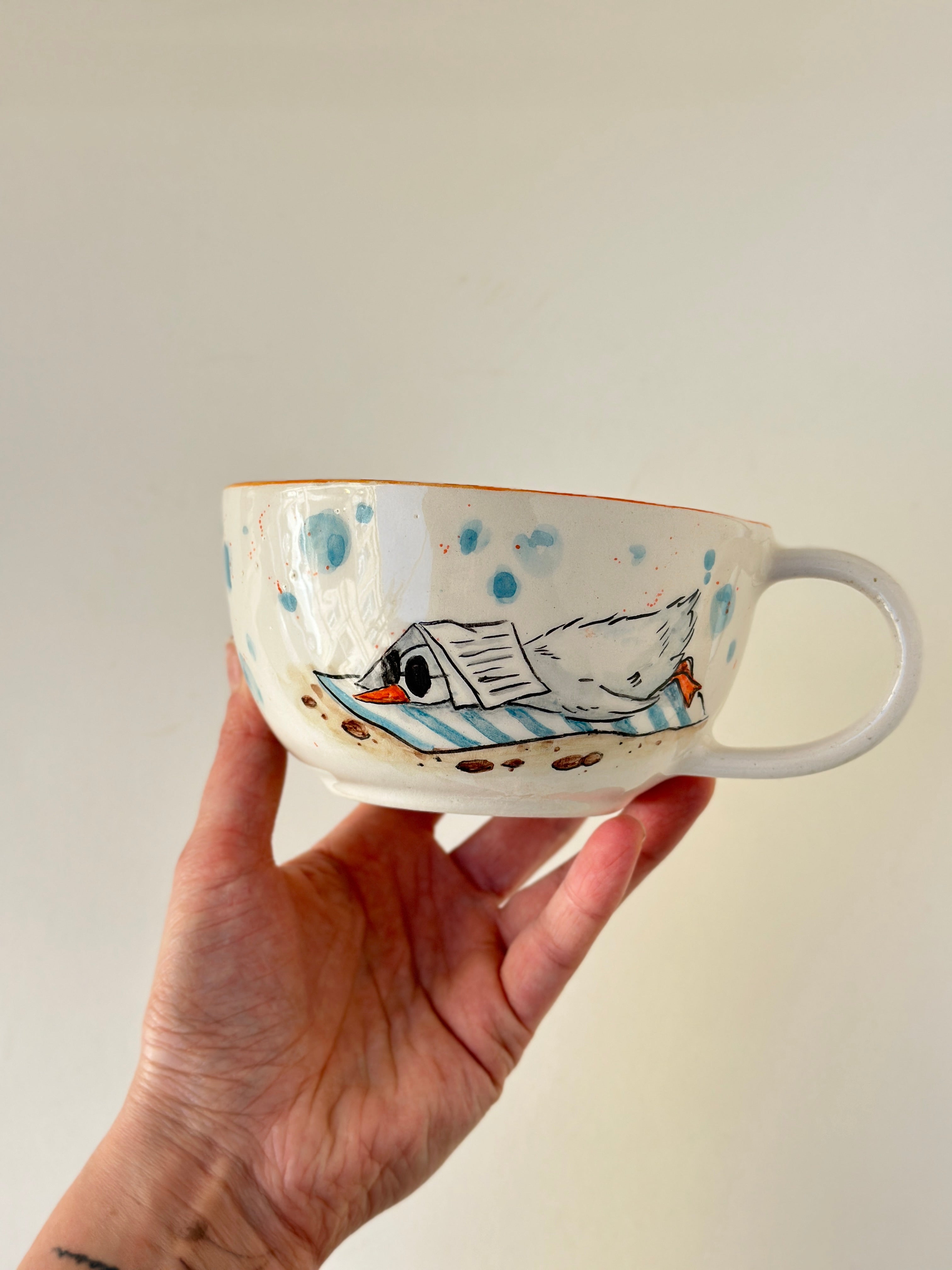 Duck handmade mug