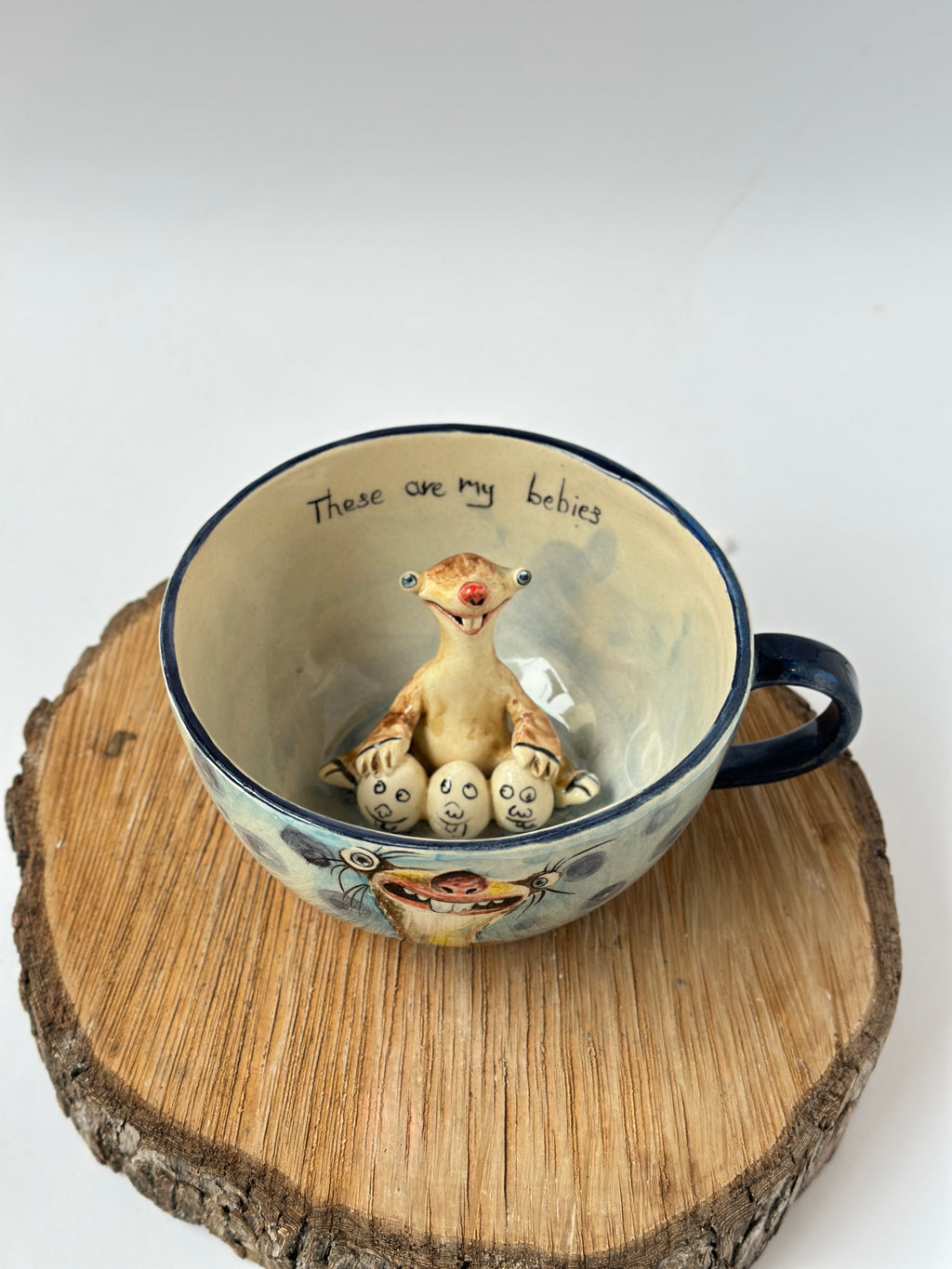 İce age Sid handmade mug (There are my babies)