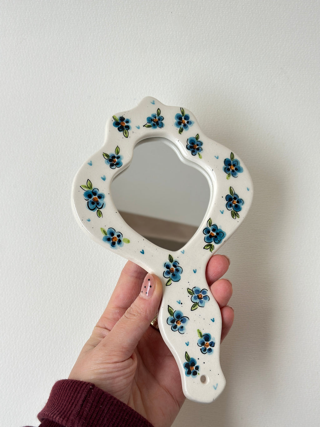Flowers handmade mirror