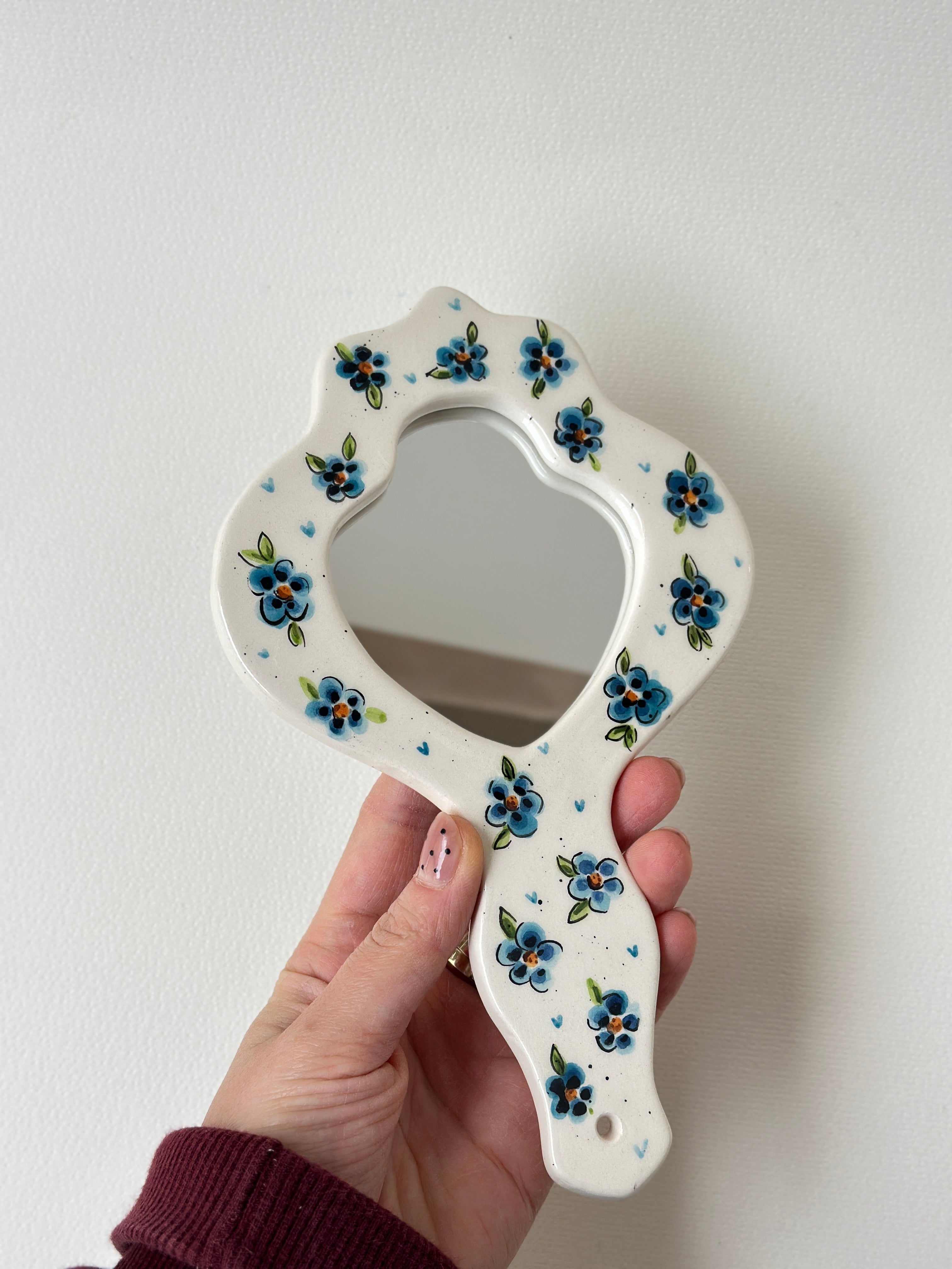 Flowers handmade mirror
