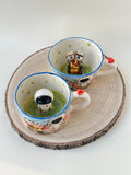 Couple Handmade mugs W-E