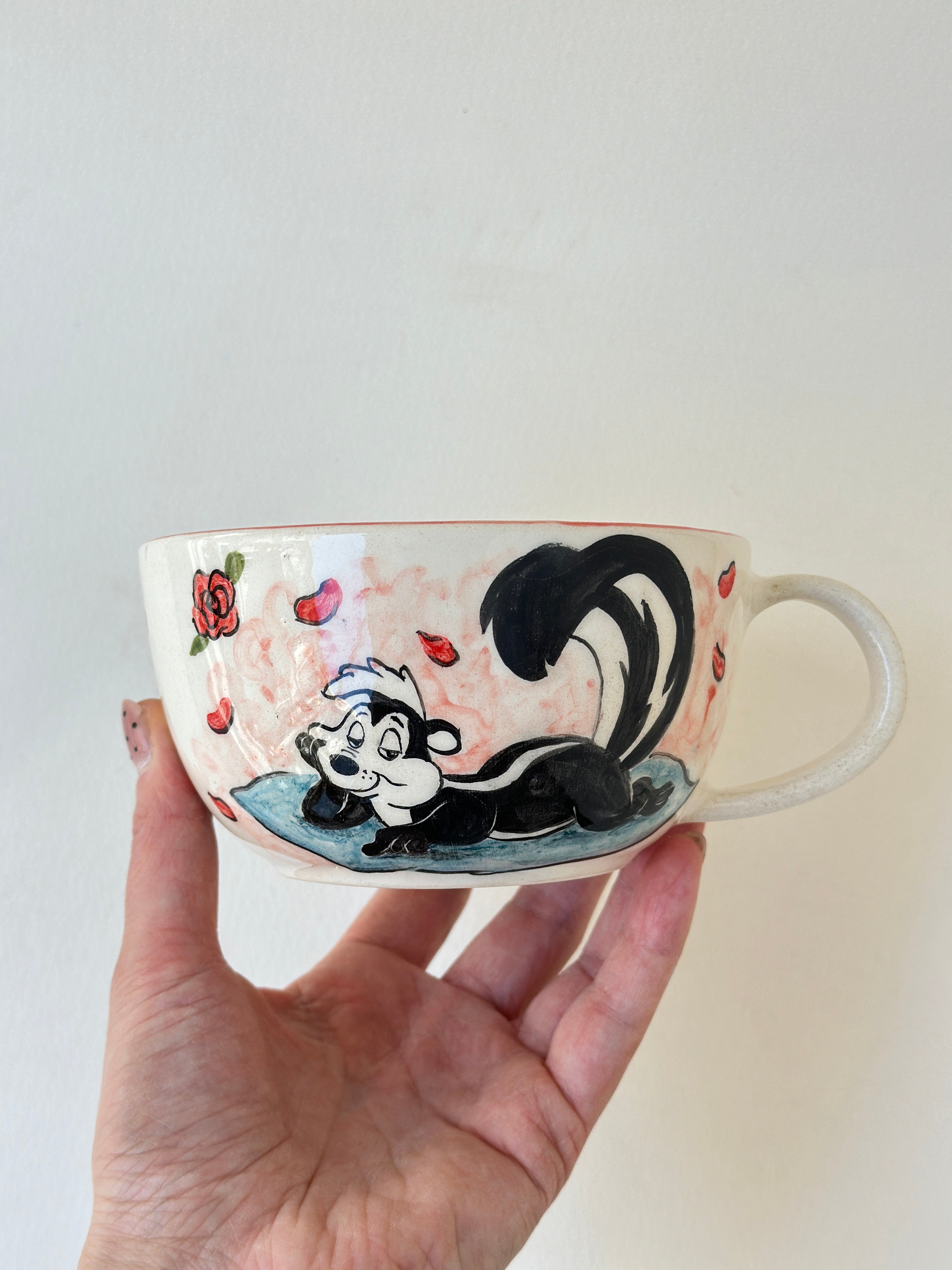 Skunk mood handmade mug