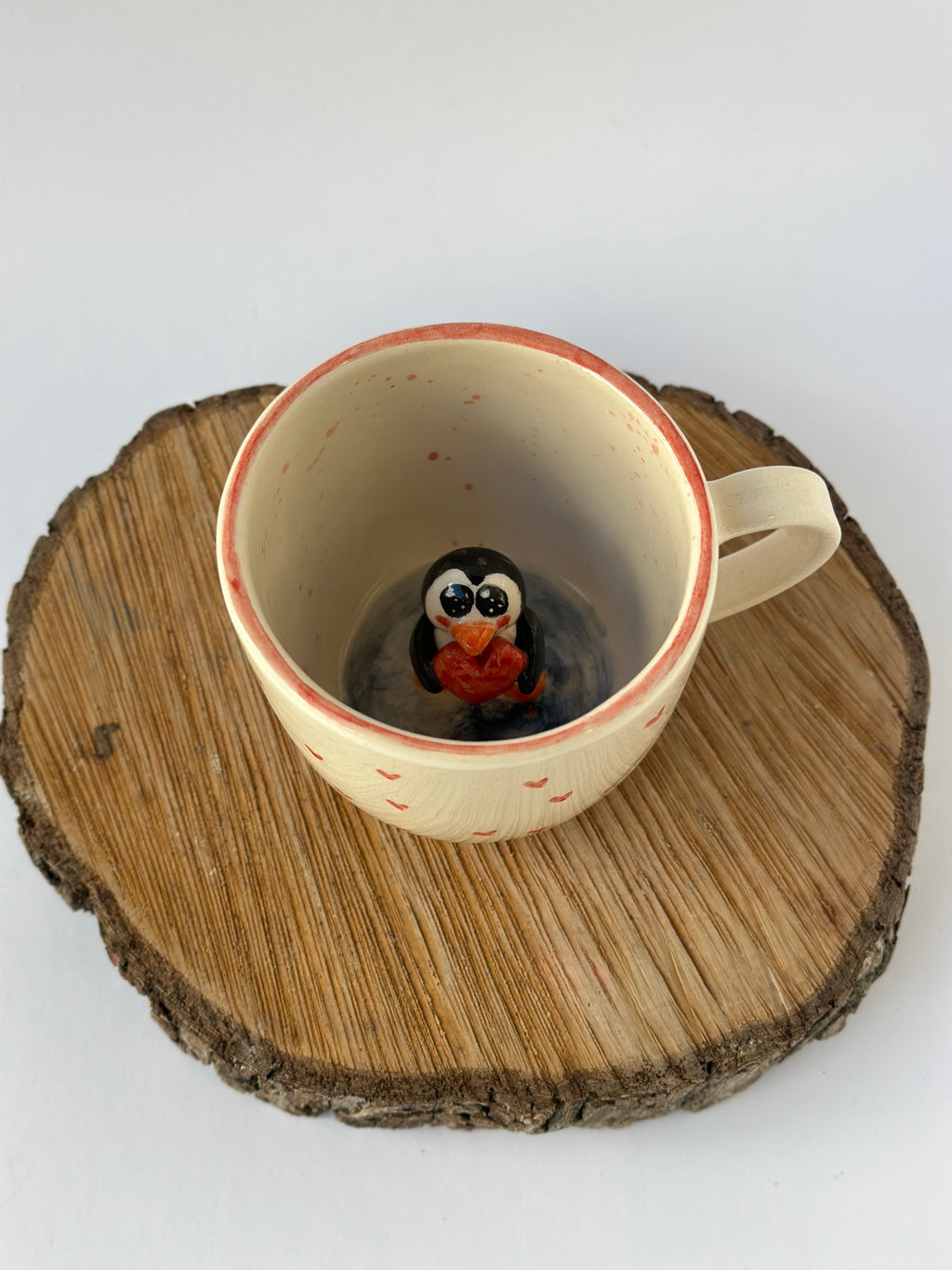 Penguen handmade mug