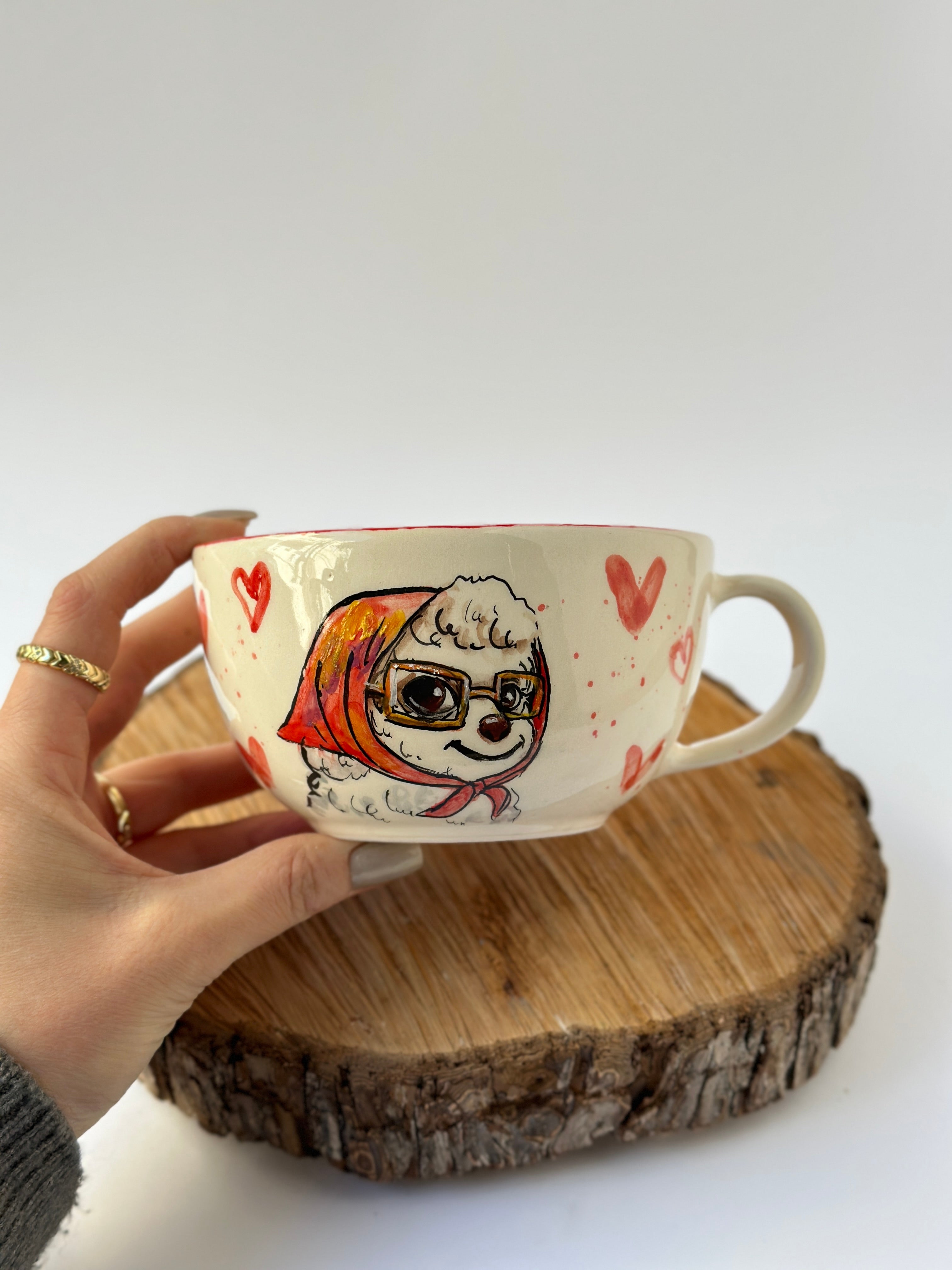 Dog handmade mug