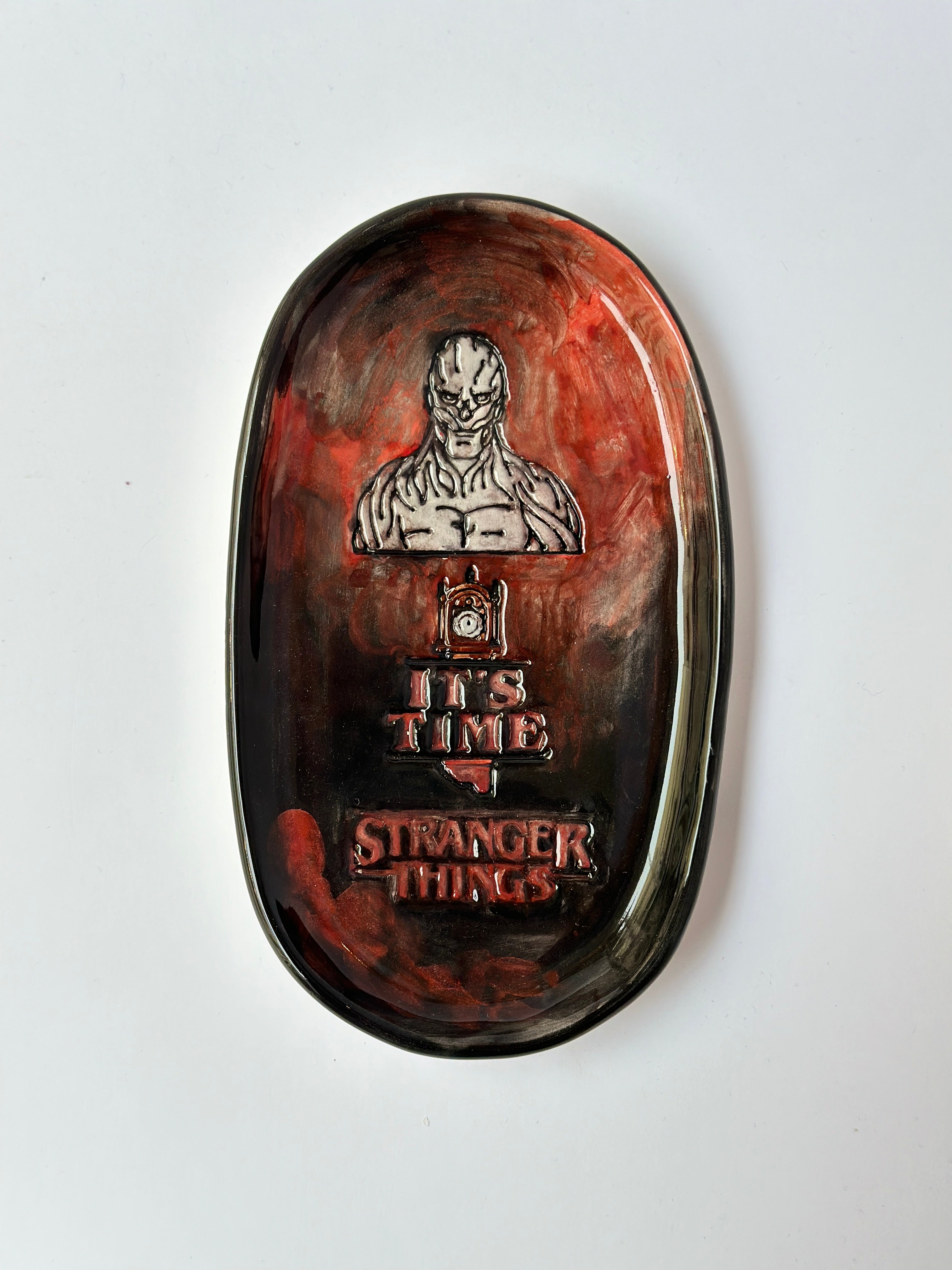 Stranger Things “Vegna” handmade plate