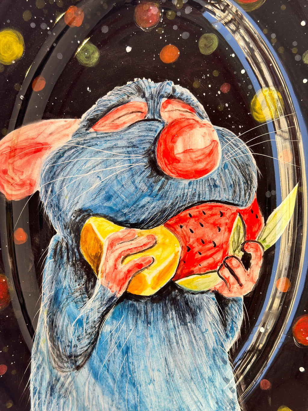 Ratatouille handmade plate (28x19)