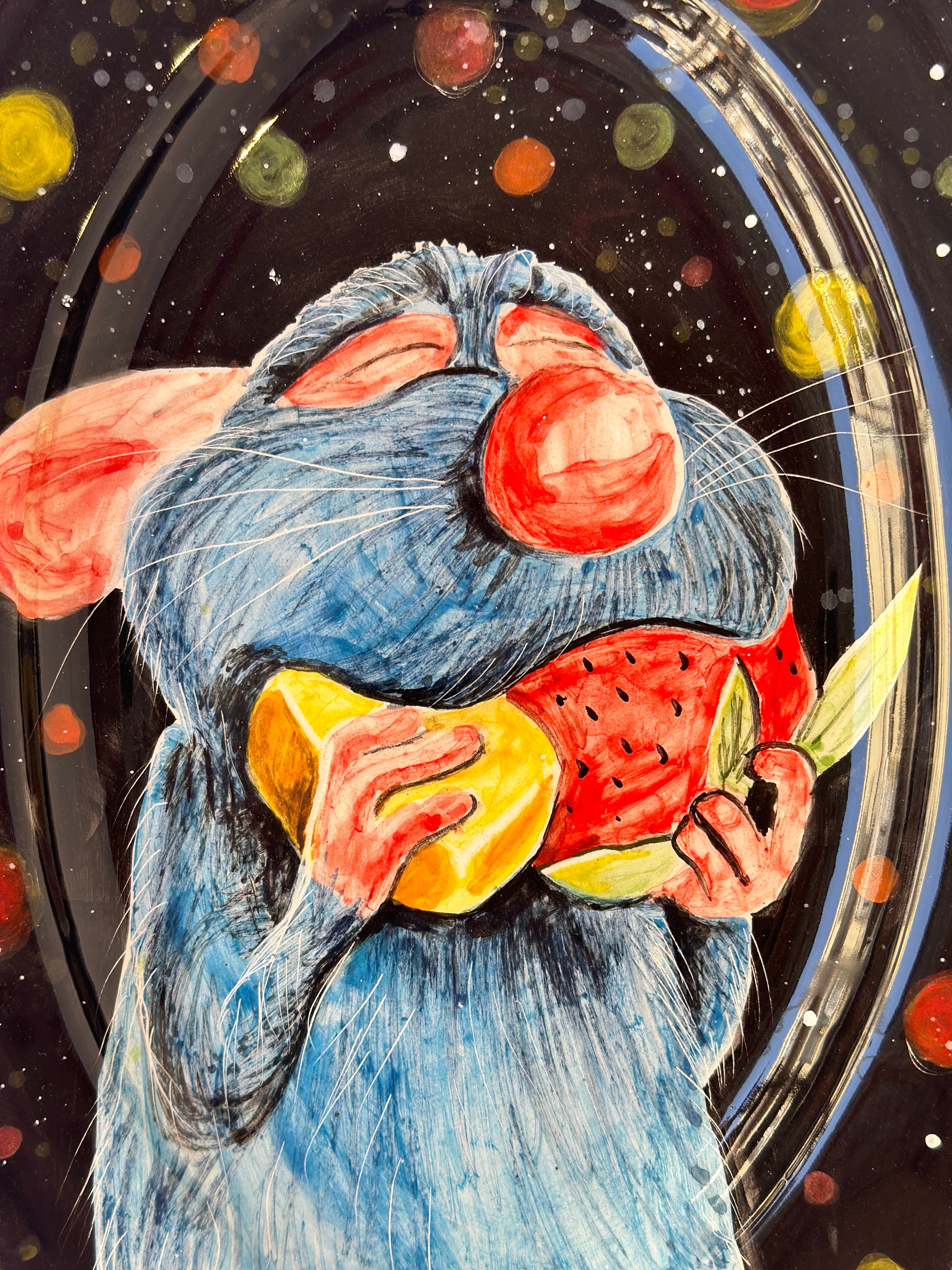 Ratatouille handmade plate (28x19)